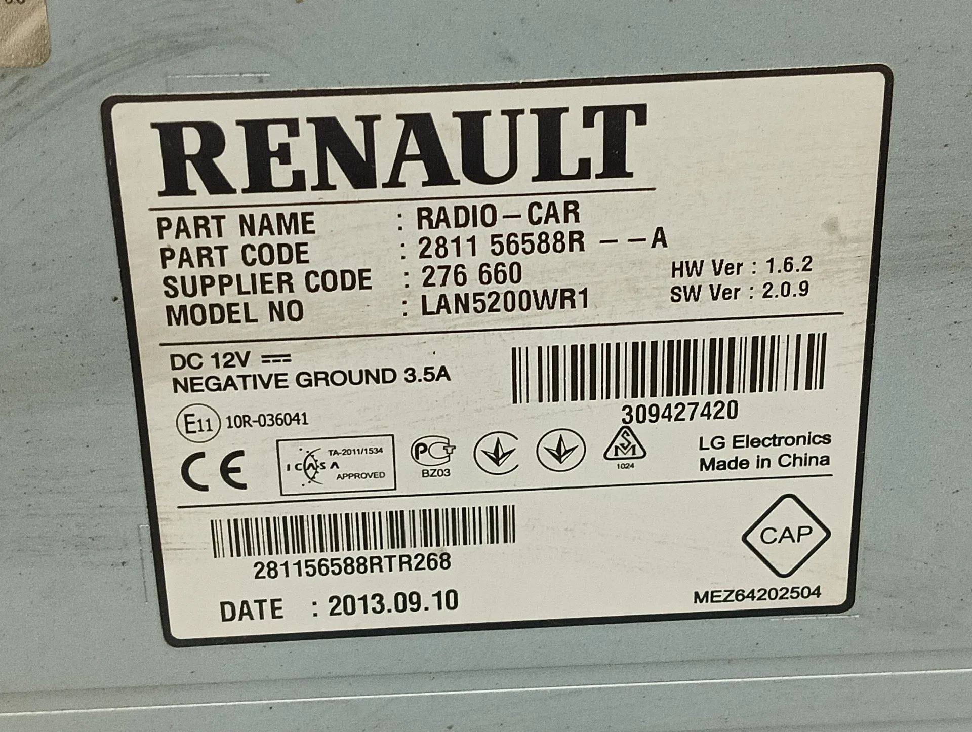 Pantalla Multifuncion para Dacia Sandero