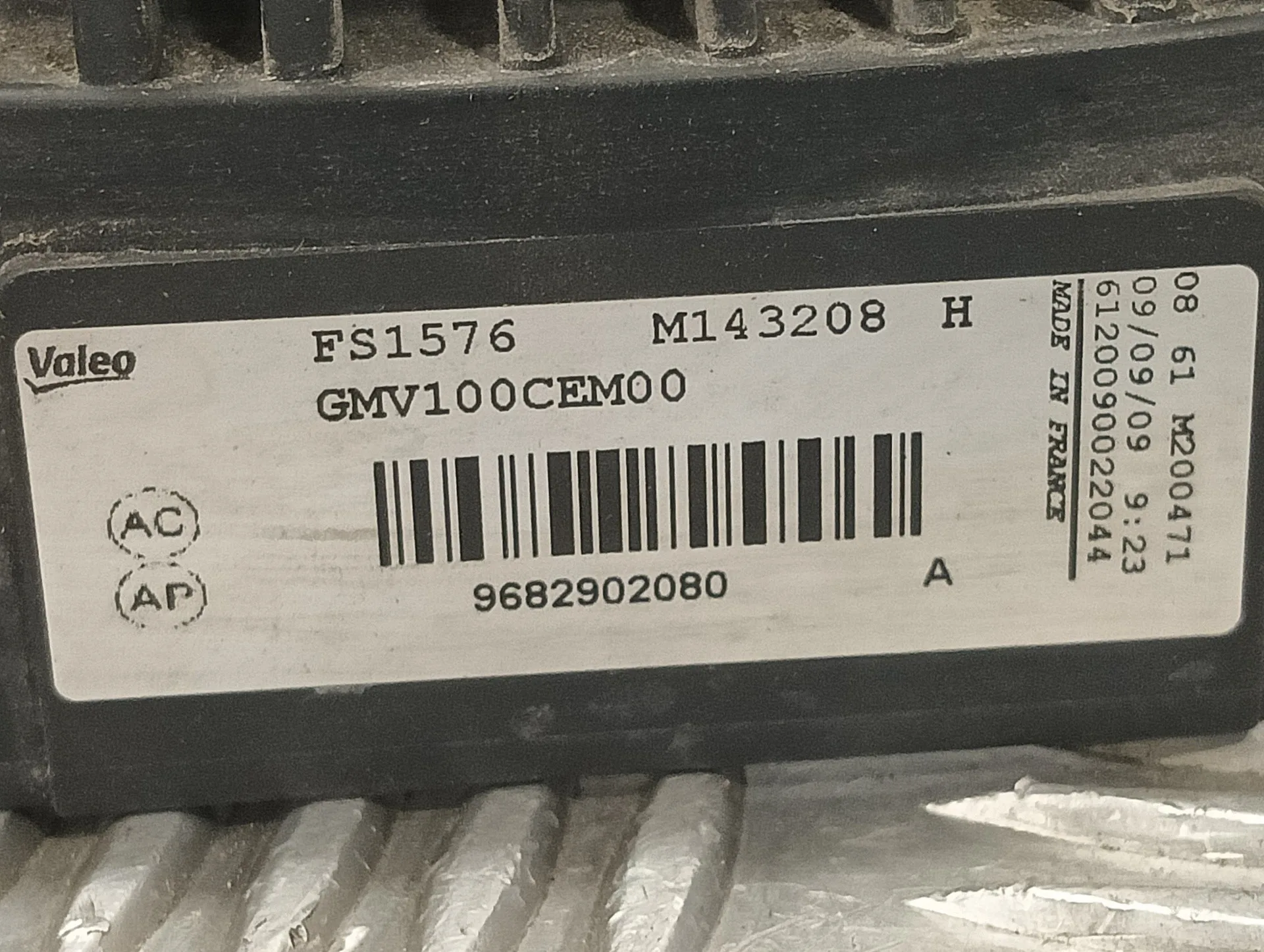Electroventilador para Citroën Ds3