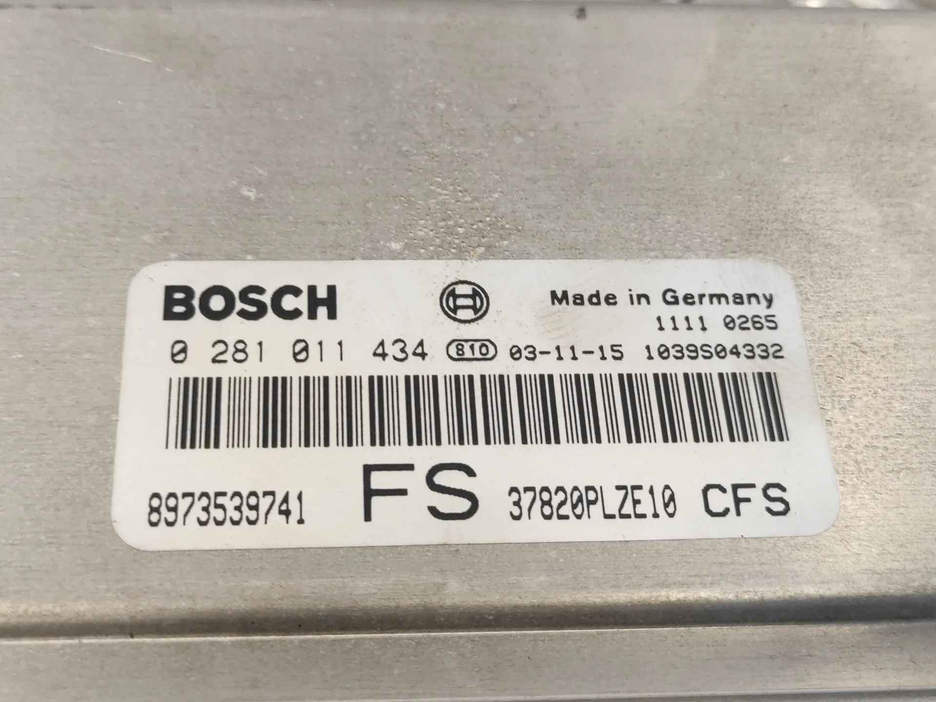 Centralita Motor Uce para Honda Civic Berlina 5 (Eu7/8)
