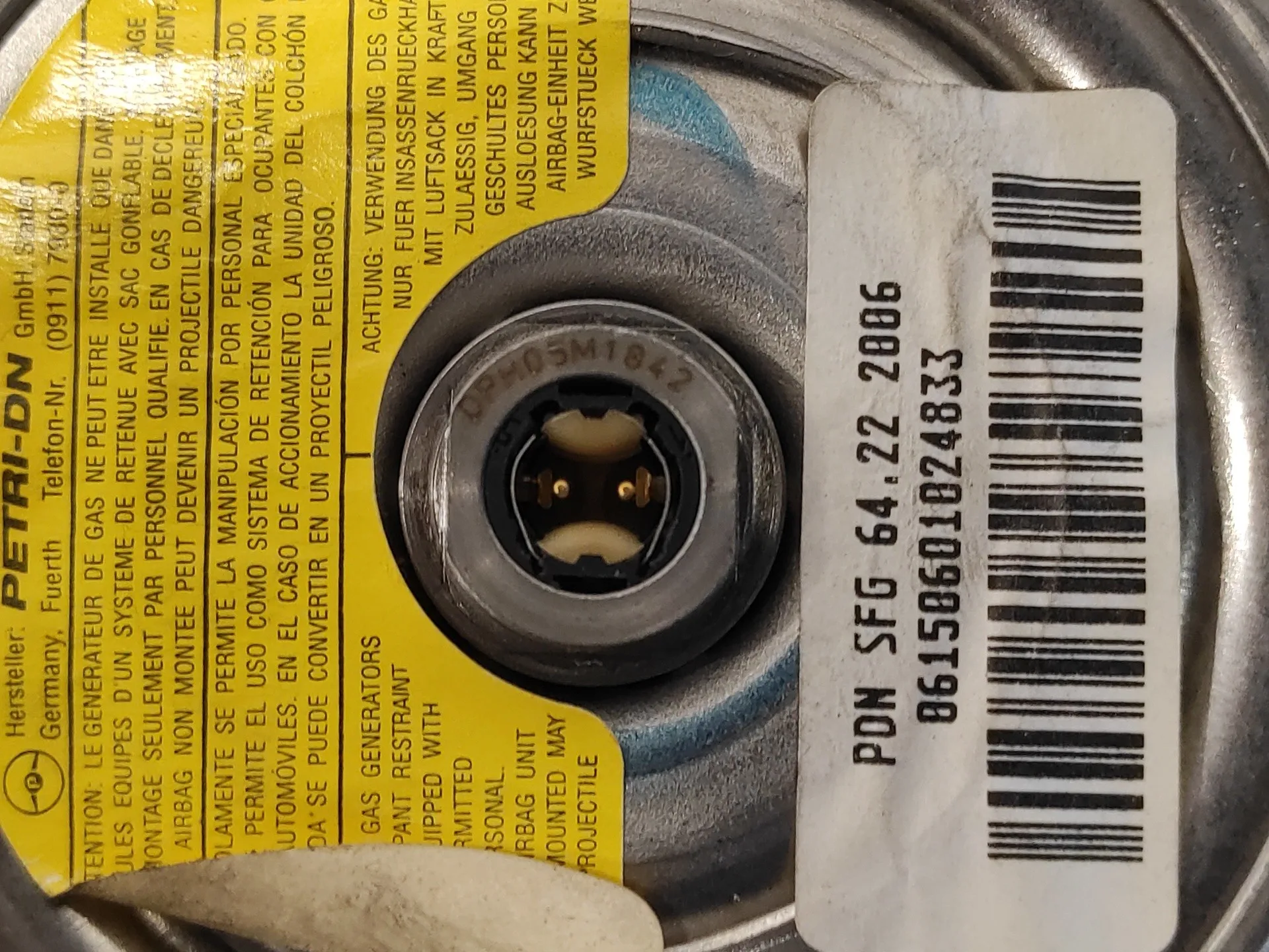 Airbag Delantero Izquierdo para Seat Alhambra (7V9)
