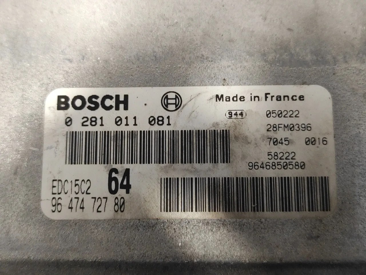 Centralita Motor Uce para Peugeot 307 (S1)