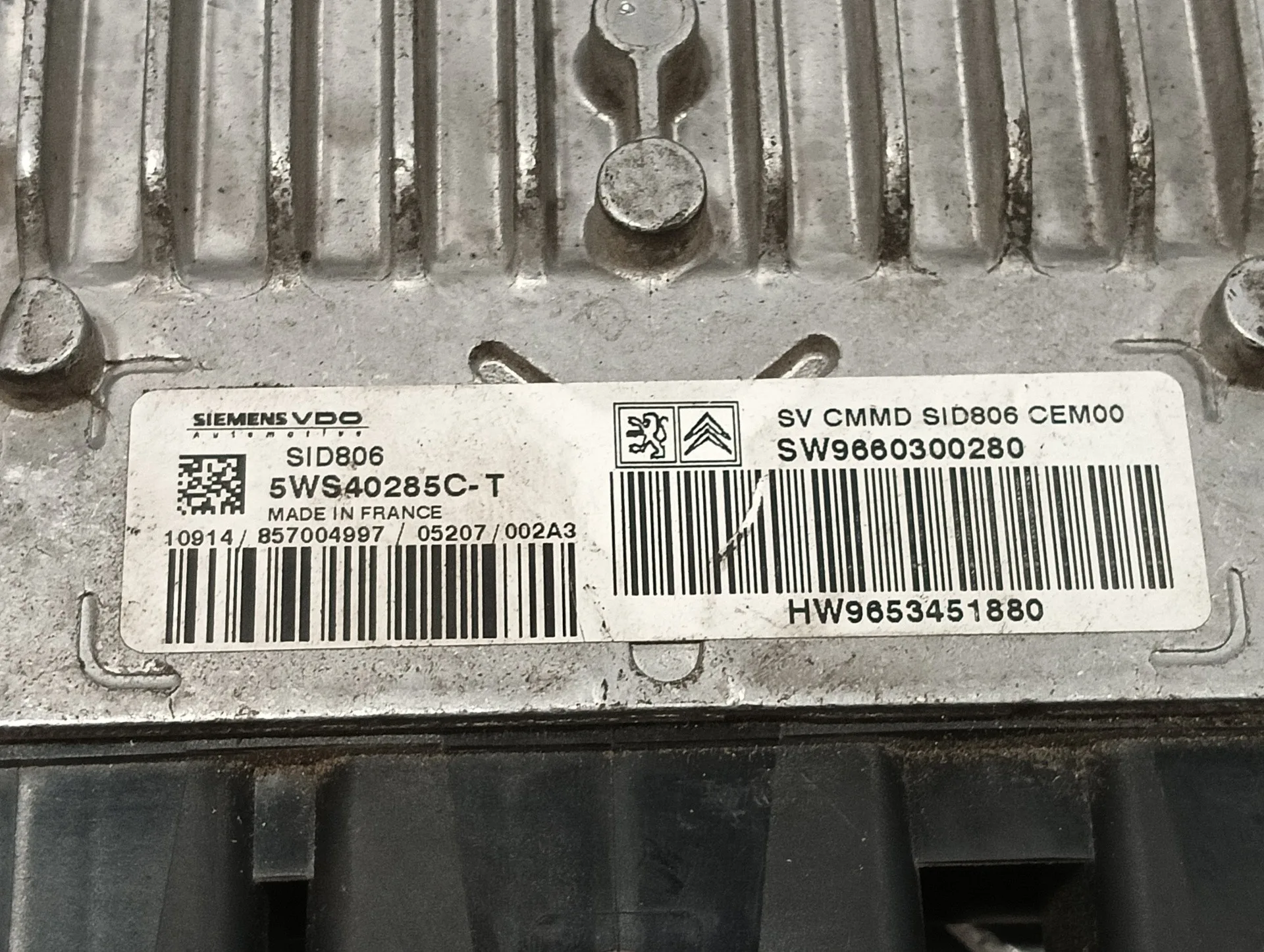 Centralita Motor Uce para Citroën C2