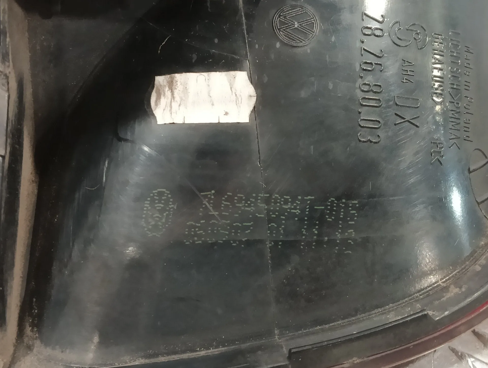 Piloto Trasero Derecho Interior para Volkswagen Touareg (7L6)