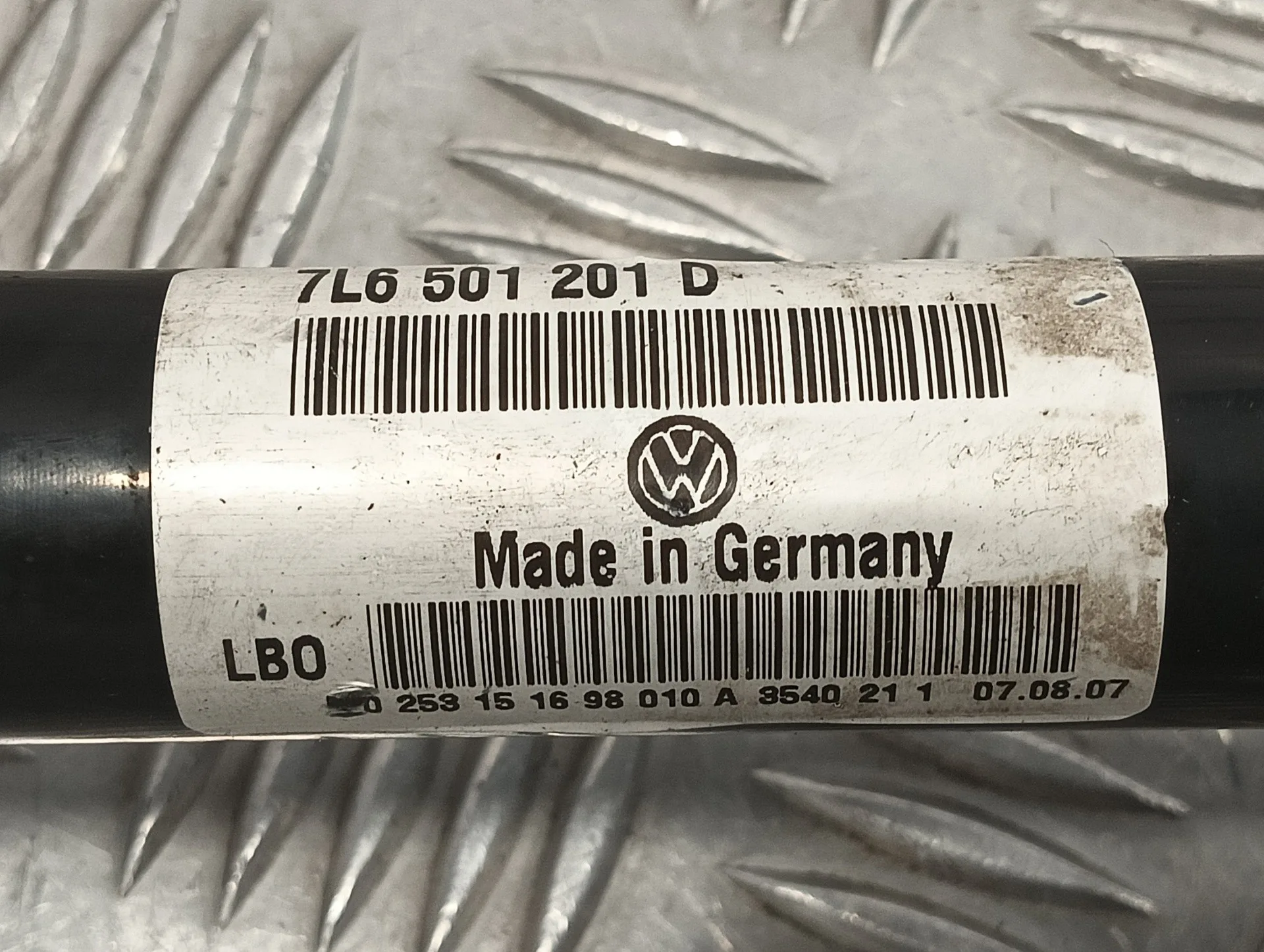 Transmision Trasera Derecha para Volkswagen Touareg (7L6)