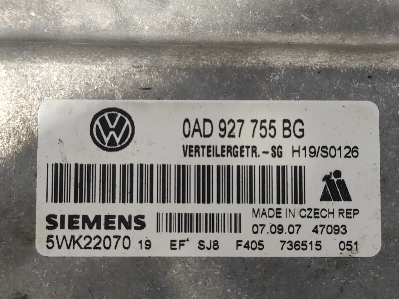 Centralita Cambio Automatico para Volkswagen Touareg (7L6)