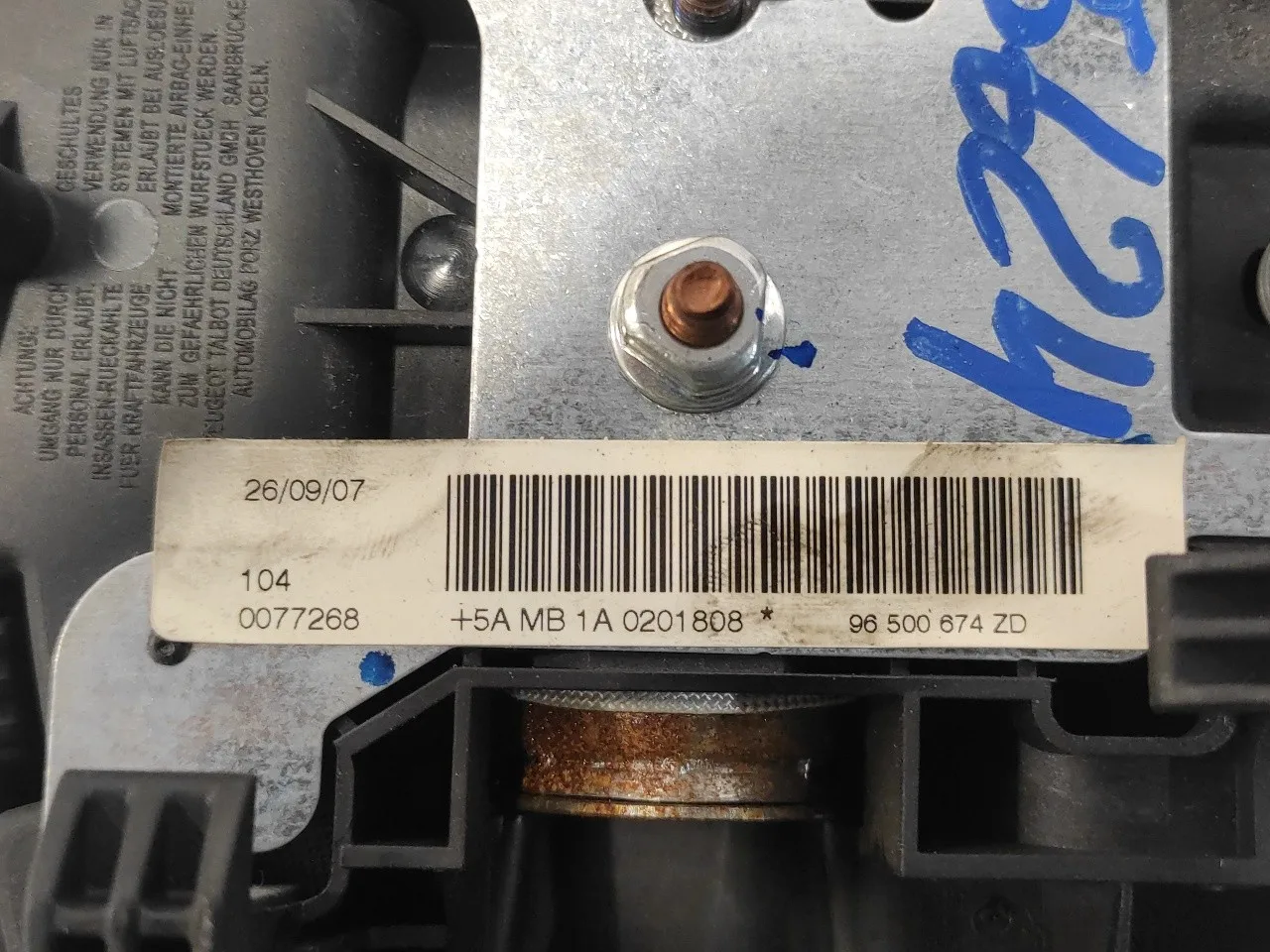 Airbag Delantero Izquierdo para Peugeot 207
