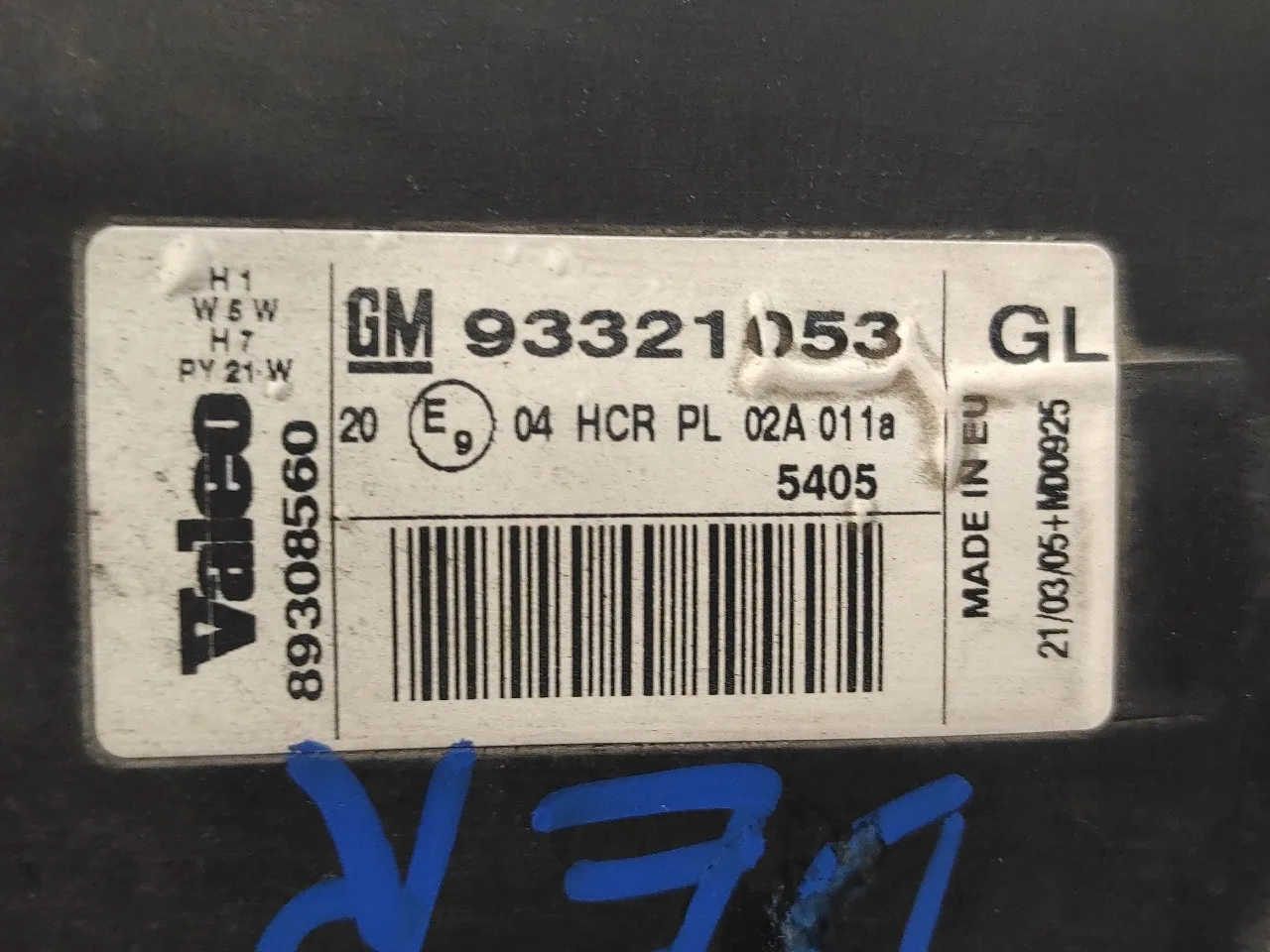 Faro Derecho para Opel Meriva