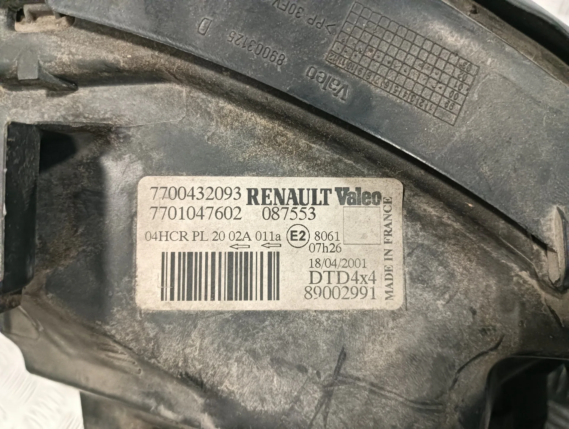 Faro Derecho para Renault Scenic Rx4 (Ja0)