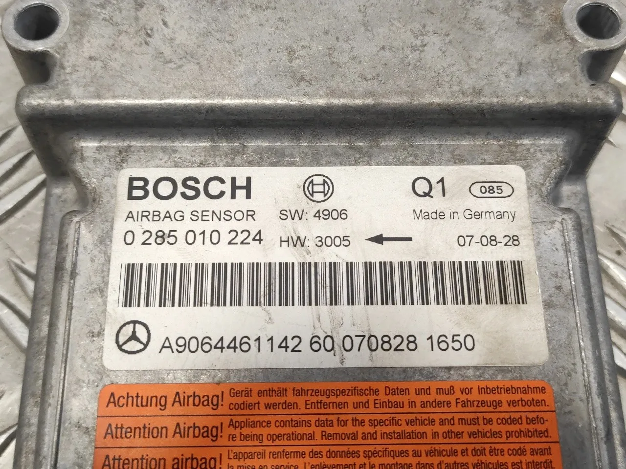 Centralita Airbag para Mercedes-Benz Sprinter Ii James Cook (906)