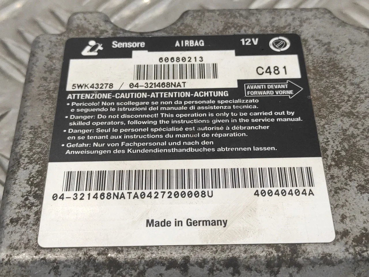 Centralita Airbag para Alfa Romeo 156 (116)