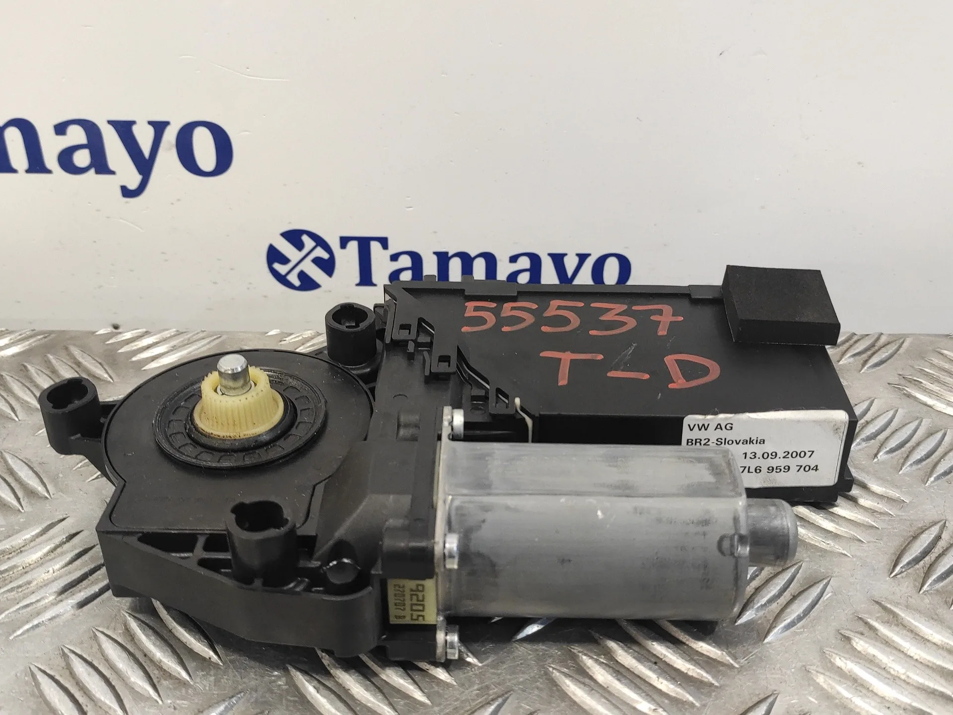 Motor Elevalunas Trasero Derecho para Volkswagen Touareg (7L6)