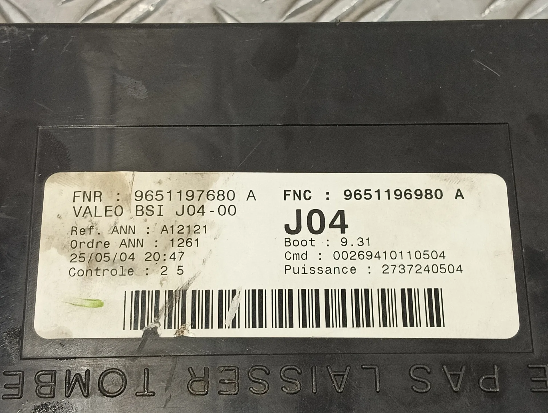 Caja Reles / Fusibles para Peugeot 307 Break / Sw (S1)