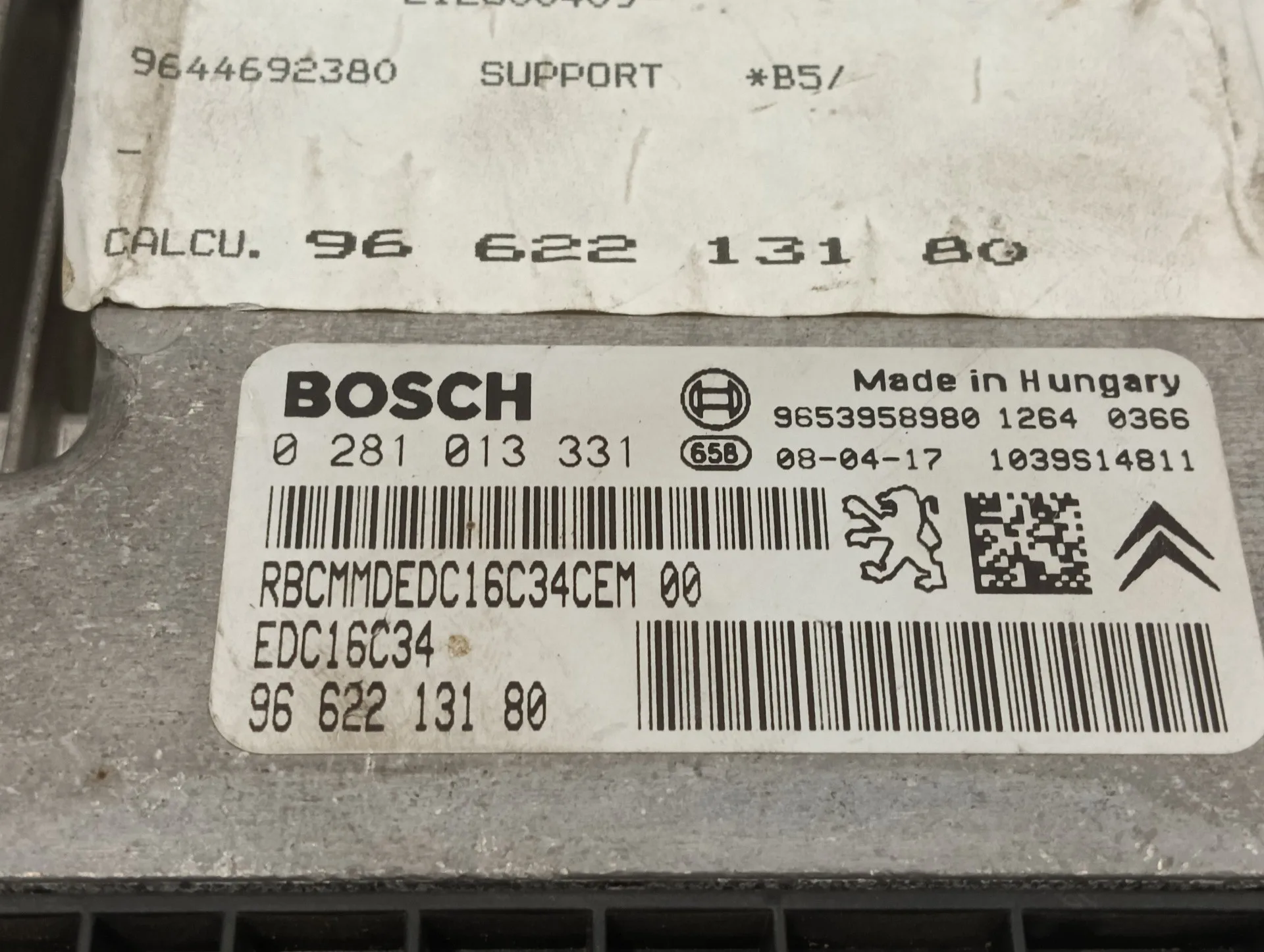 Centralita Motor Uce para Citroën C4 Berlina