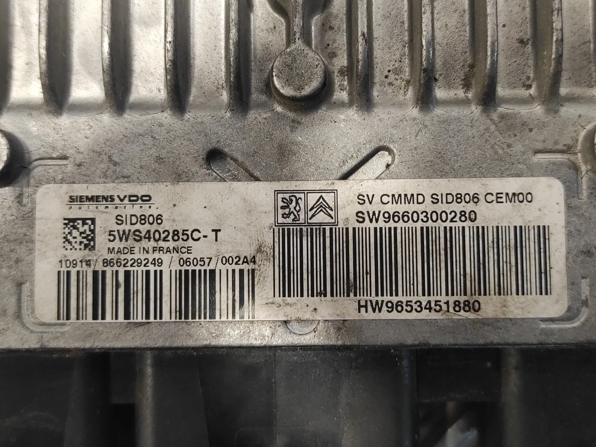 Centralita Motor Uce para Citroën C3