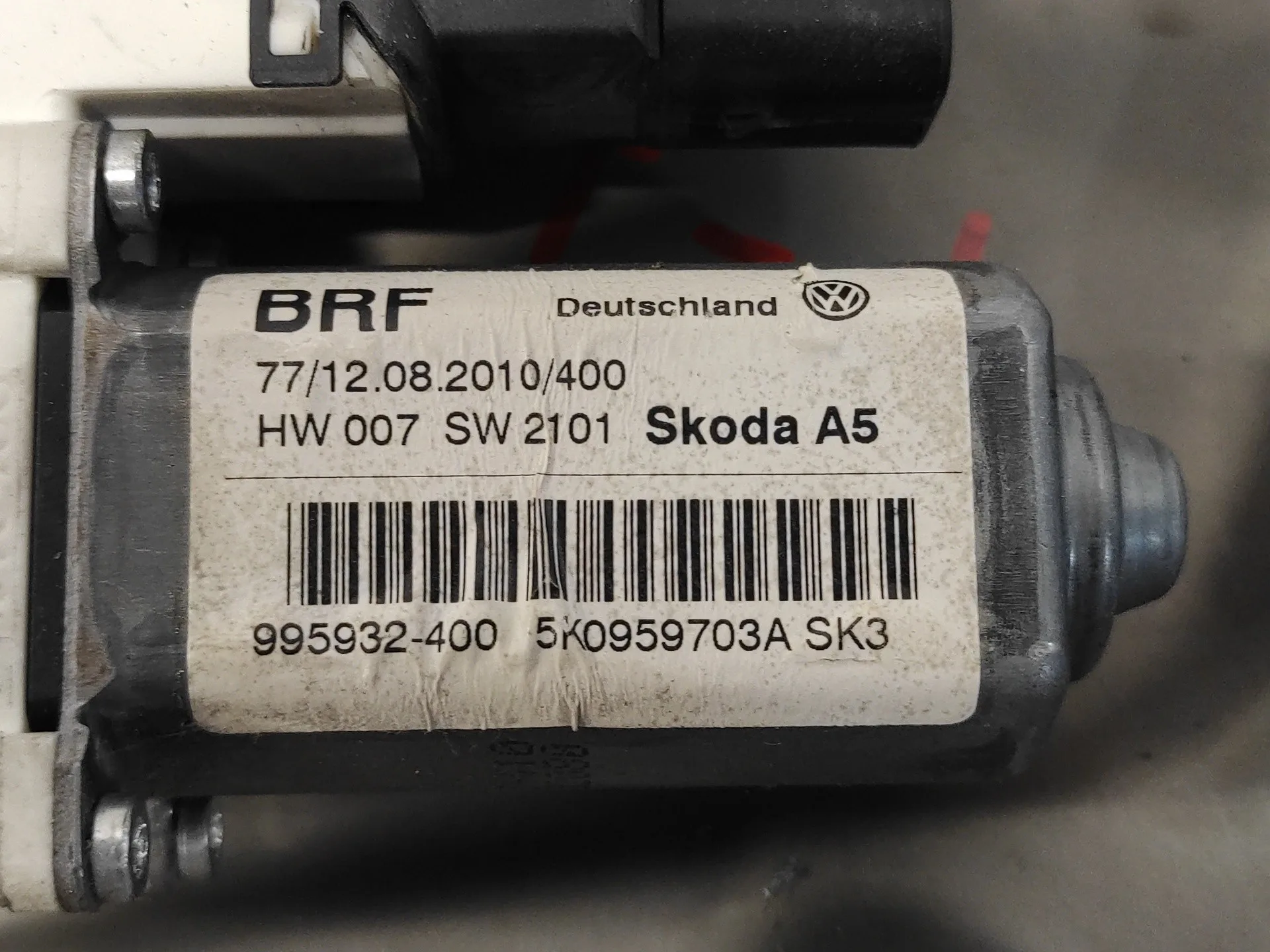 Elevalunas Trasero Izquierdo para Skoda Octavia Berlina (1Z3)