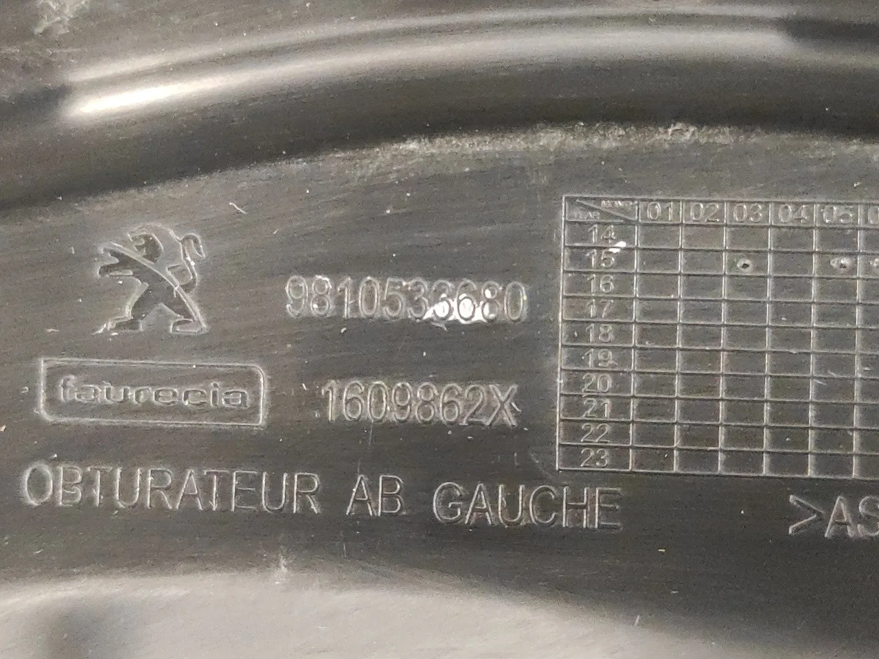 Rejilla Delantera para Peugeot 208
