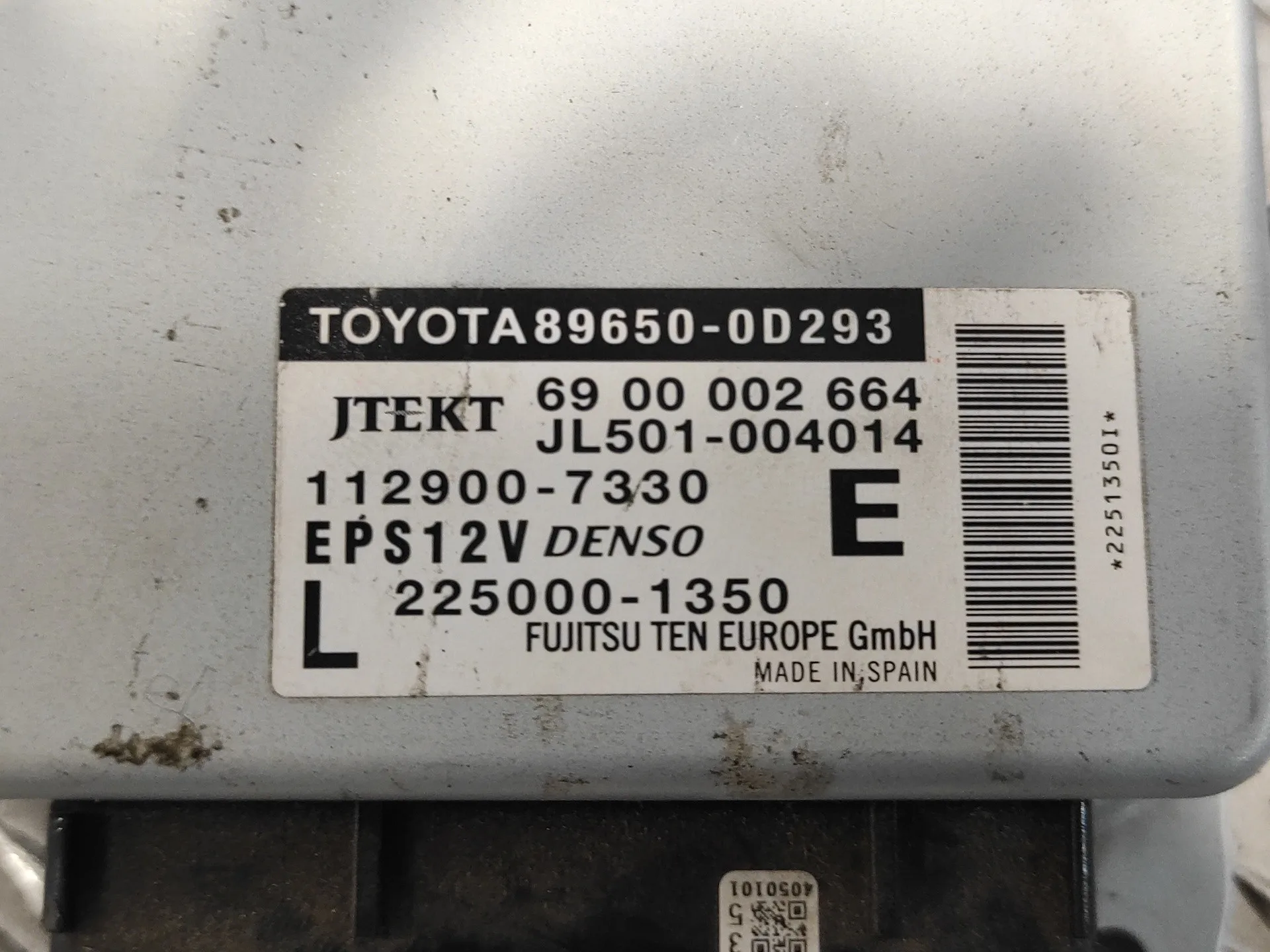 Centralita Direccion para Toyota Yaris