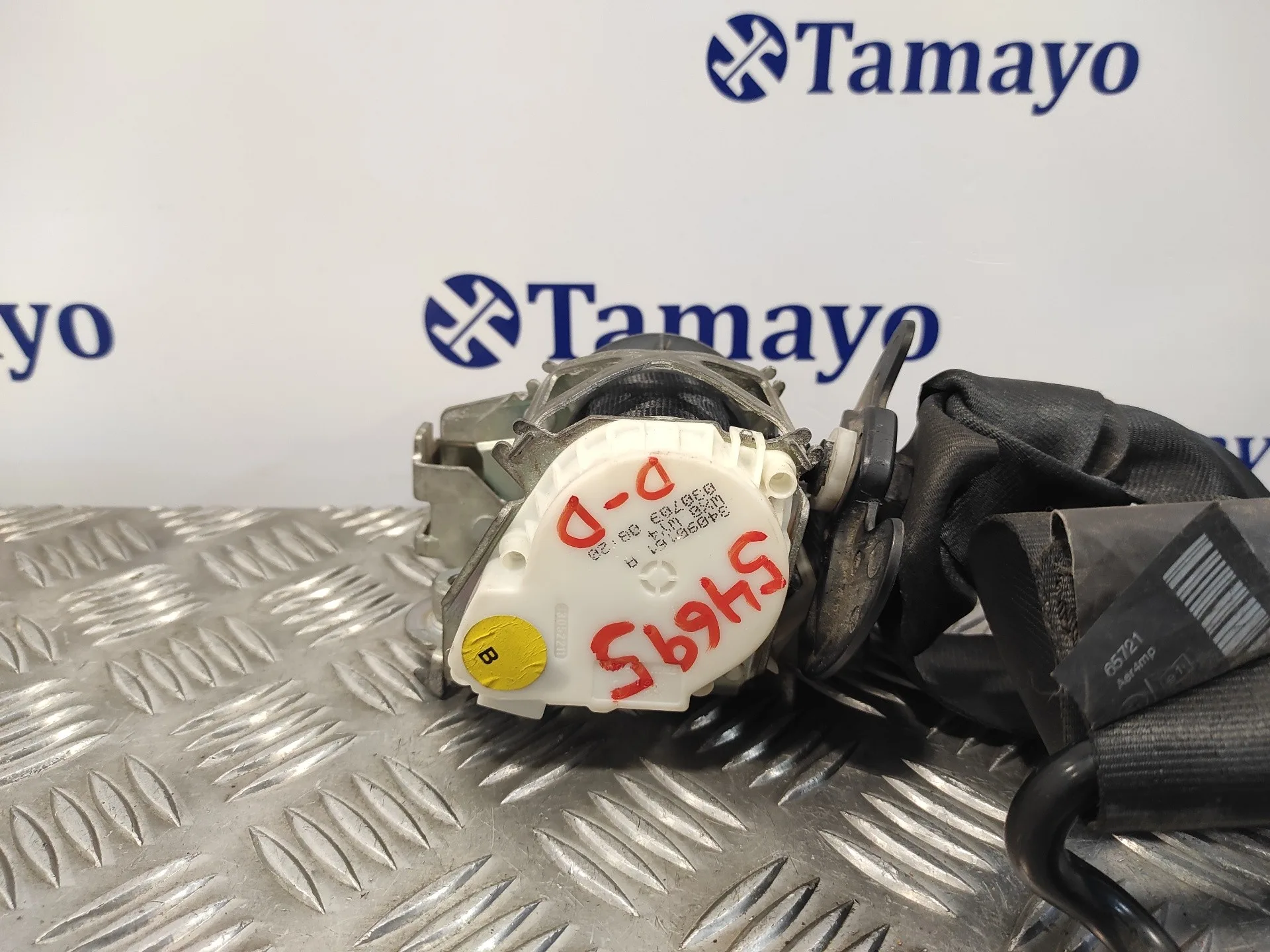 Cinturon Seguridad Delantero Derecho para Citroën Ds3