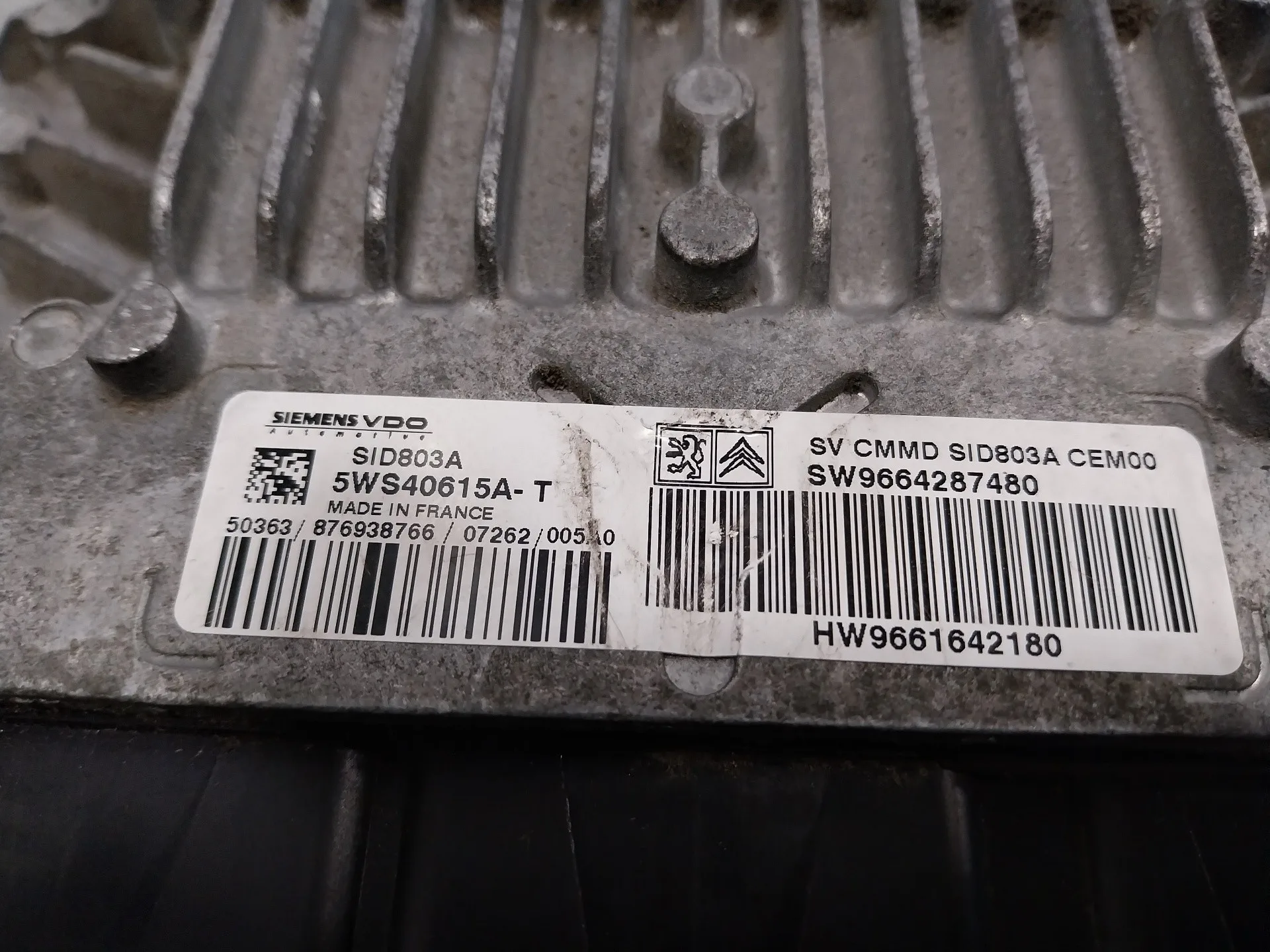 Centralita Motor Uce para Citroën C4 Grand Picasso
