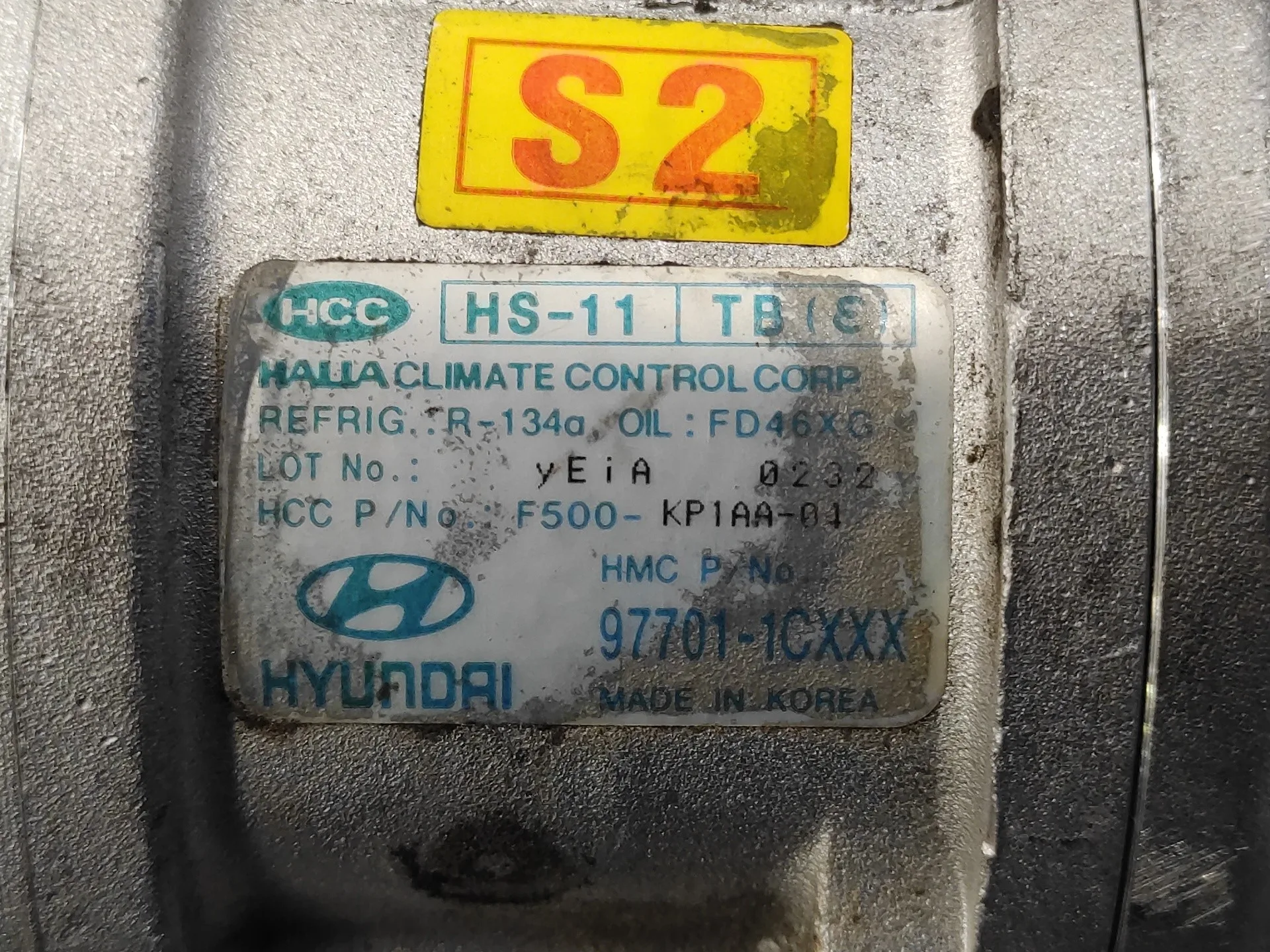Compresor Aire Acondicionado para Hyundai Getz (Tb)