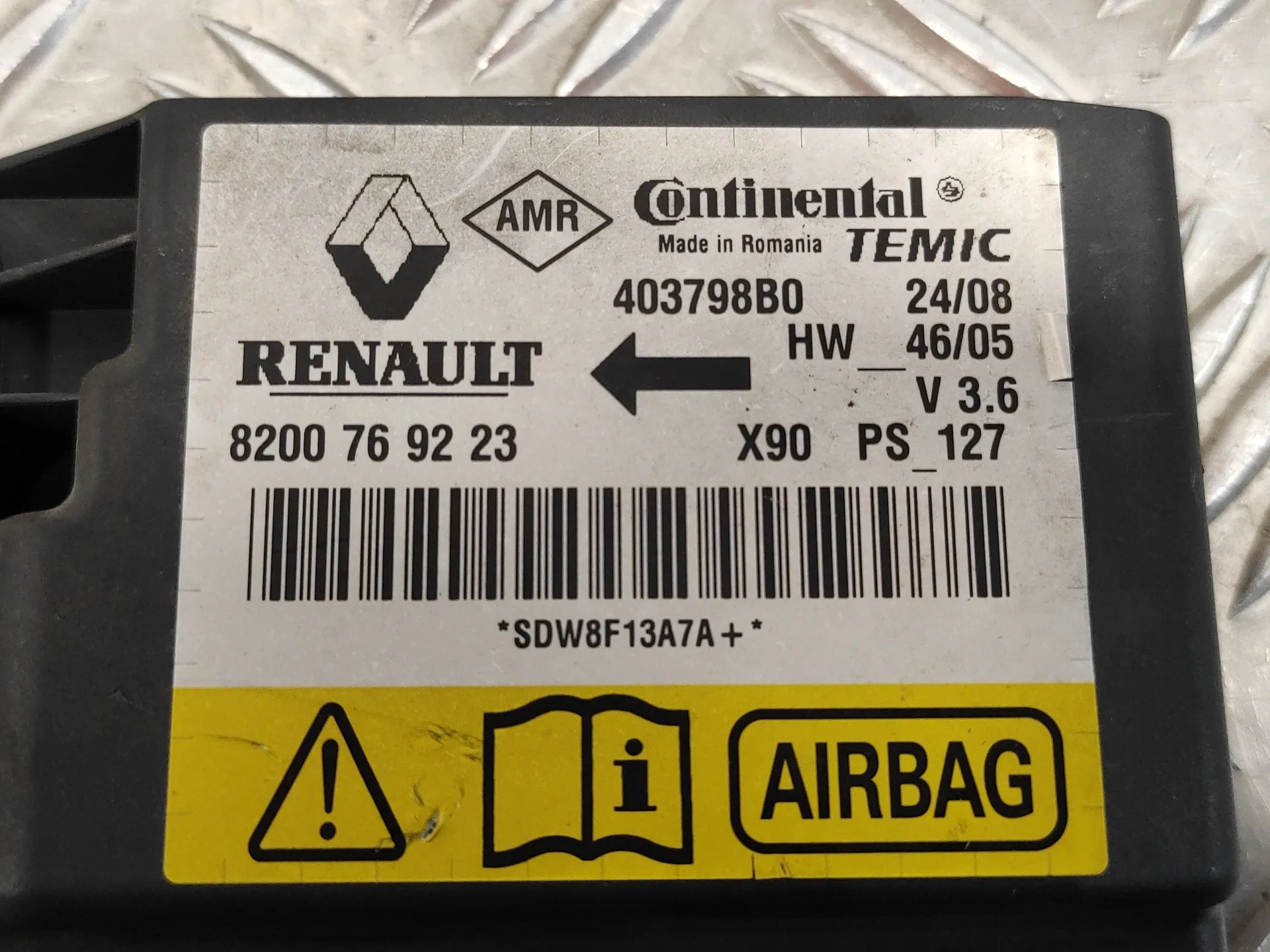 Centralita Airbag para Dacia Sandero