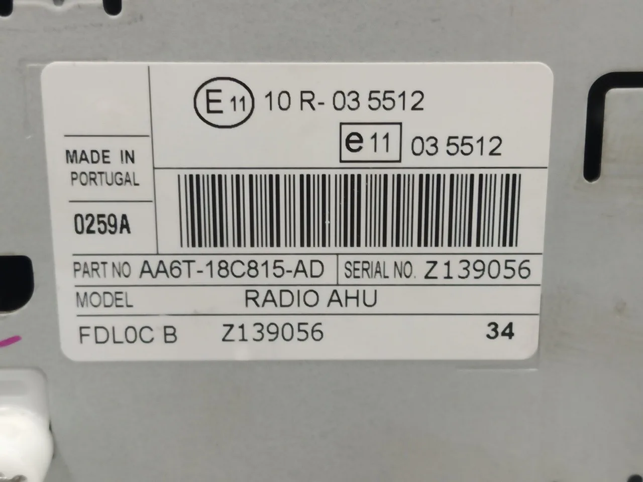 Sistema Audio / Radio Cd para Ford Fiesta (Cb1)