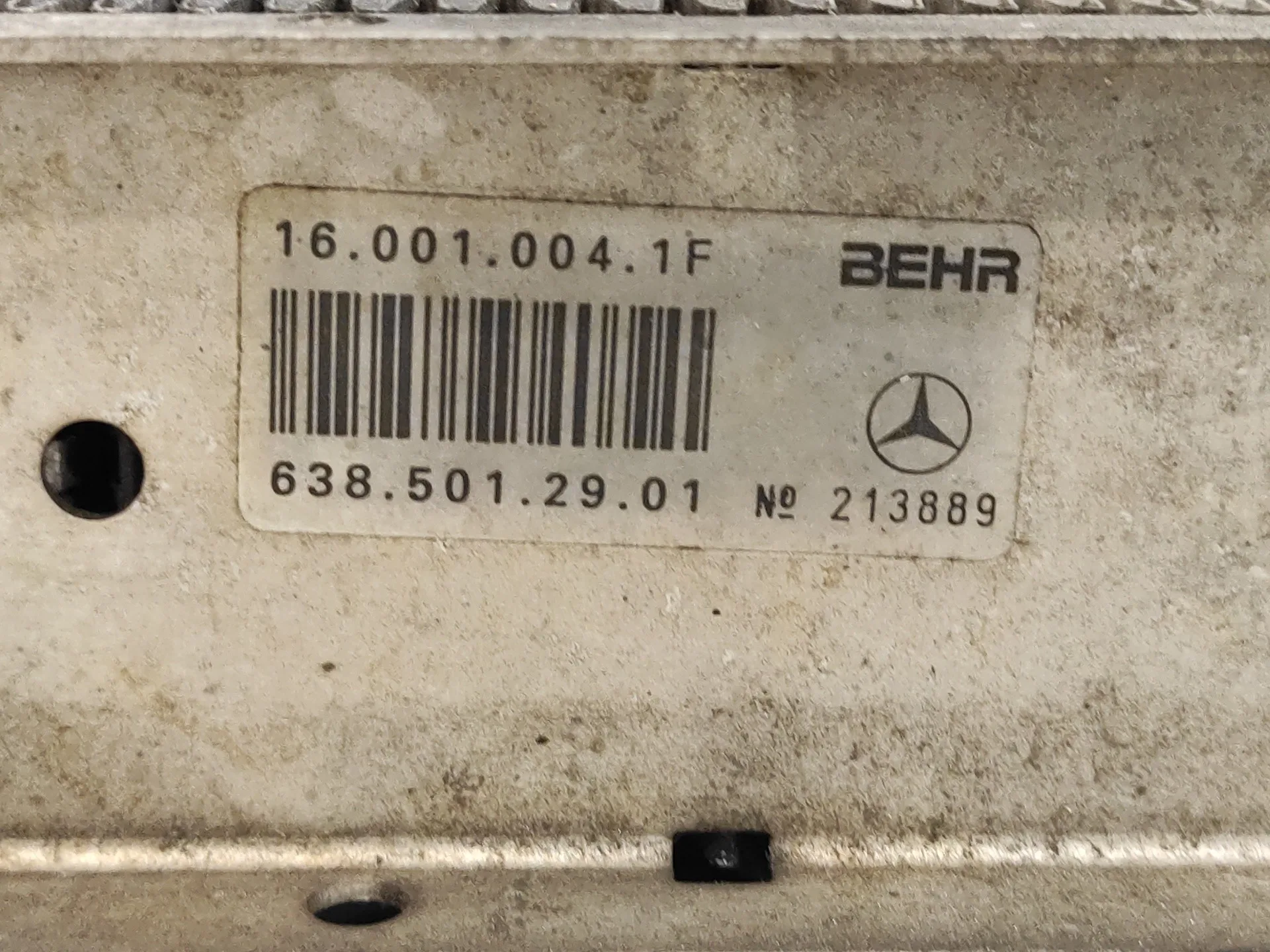 Intercooler para Mercedes-Benz Vito (W638) Caja Cerrada