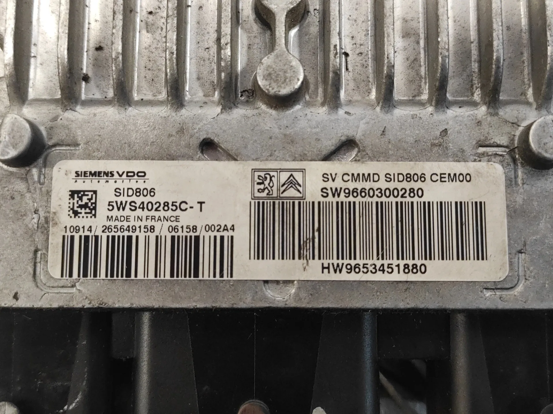 Centralita Motor Uce para Citroën C2