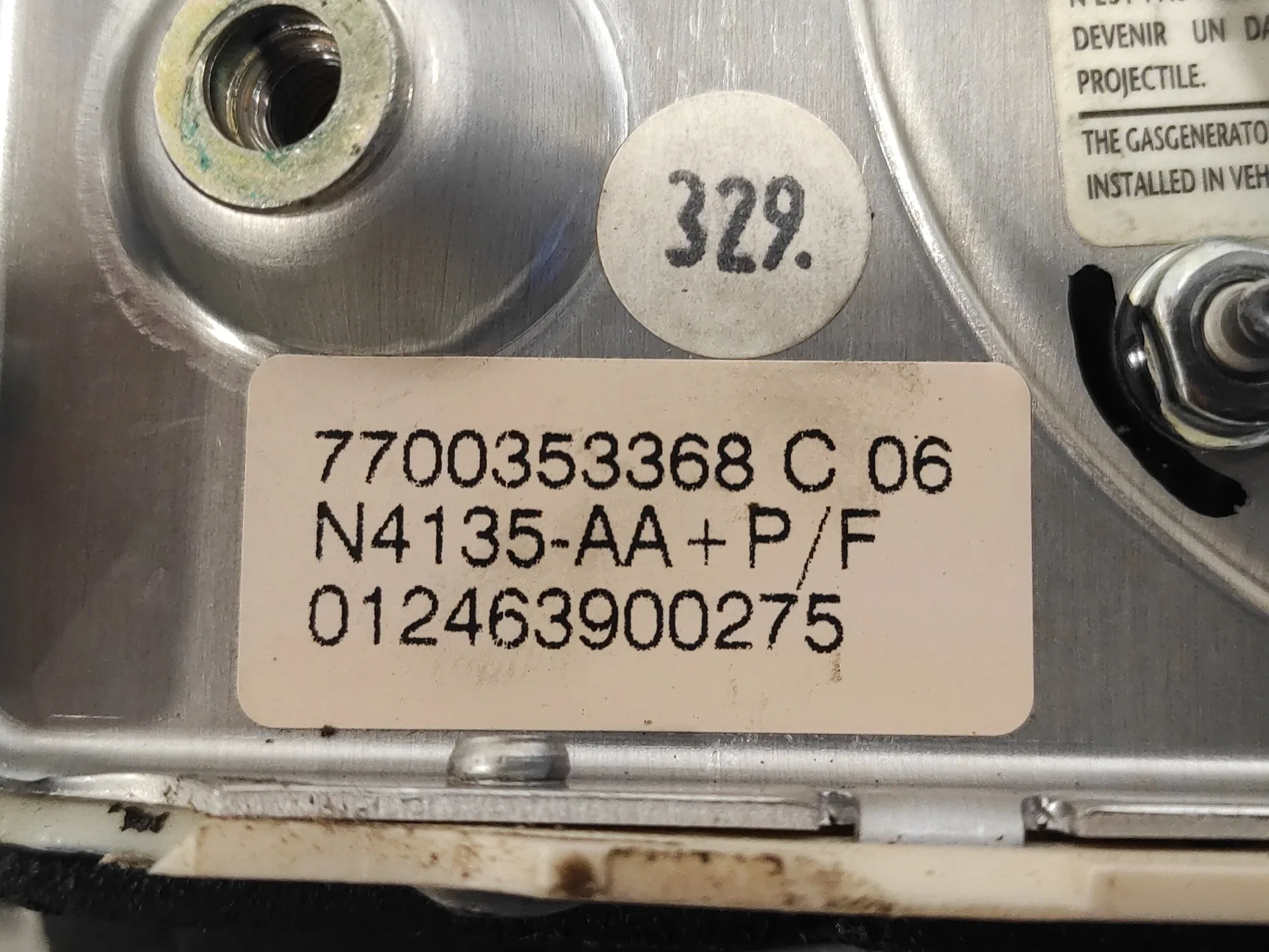 Airbag Delantero Izquierdo para Opel Movano