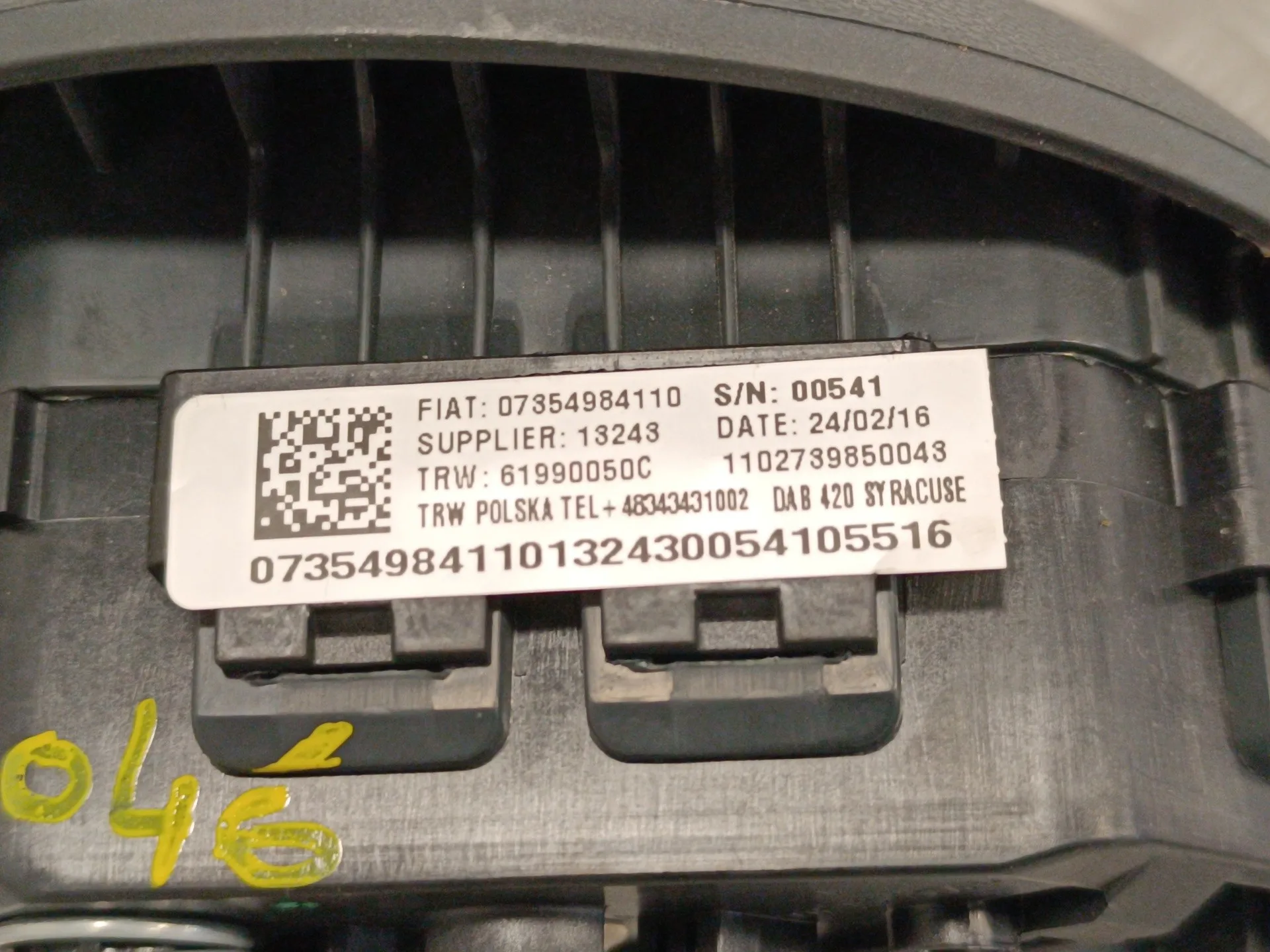 Airbag Delantero Izquierdo para Ford Ka (Ccu)