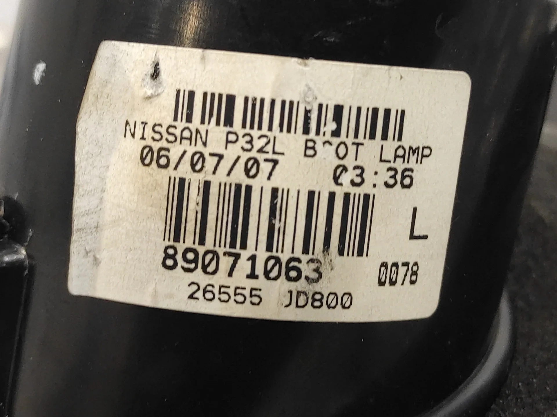 Piloto Trasero Izquierdo Interior para Nissan Qashqai (J10)
