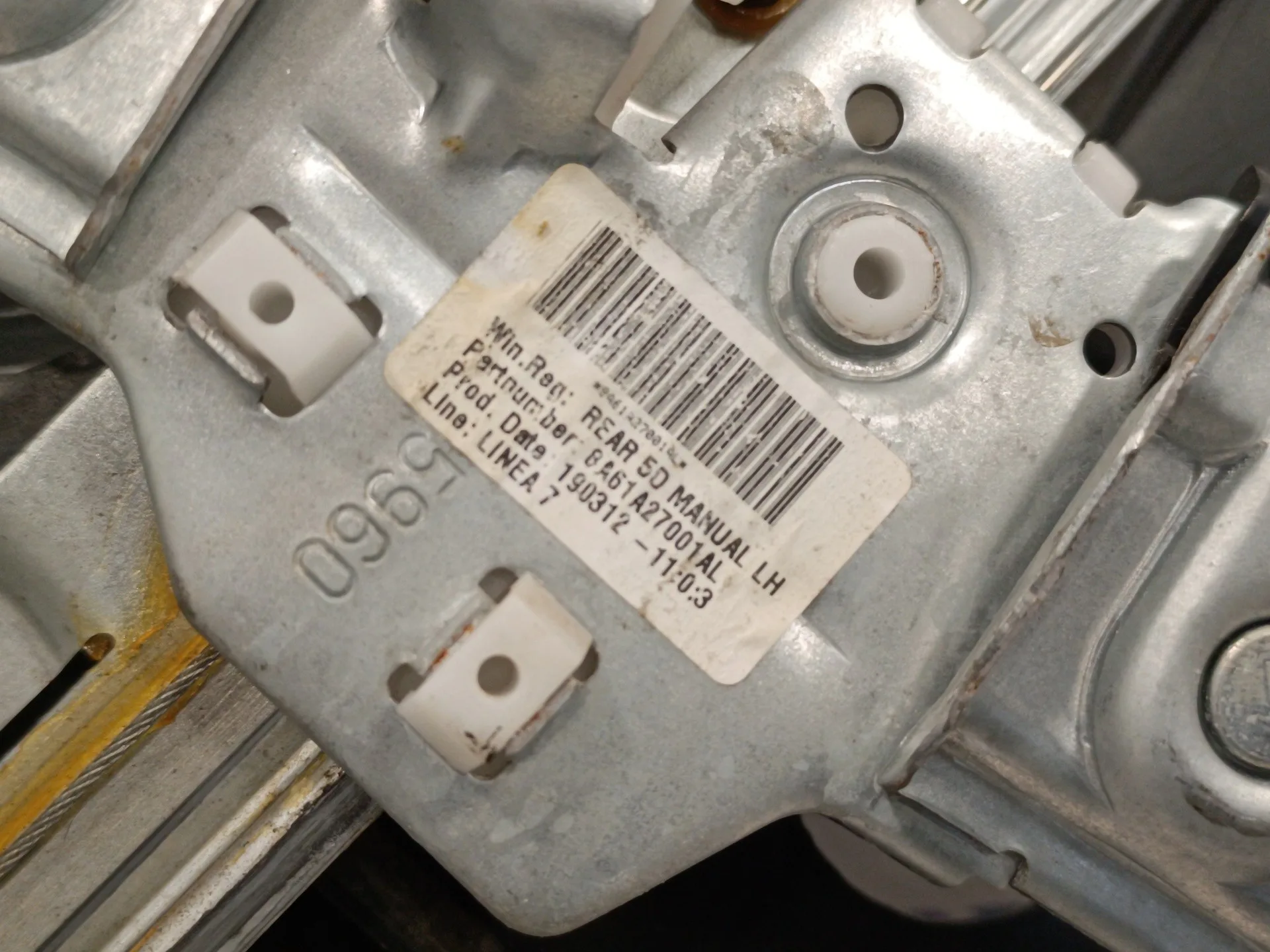 Elevalunas Trasero Izquierdo para Ford Fiesta (Cb1)