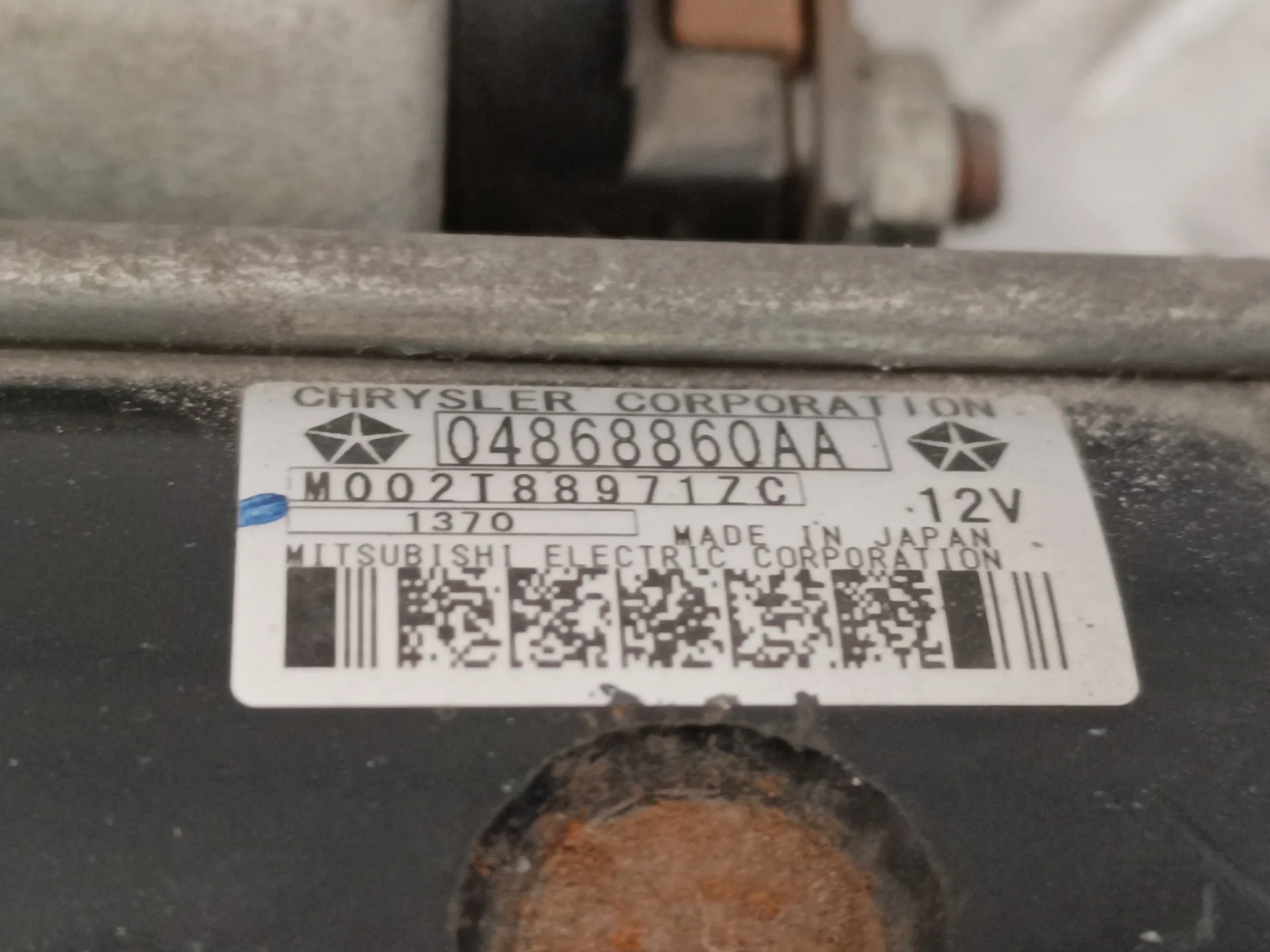 Motor Arranque para Chrysler Grand Voyager