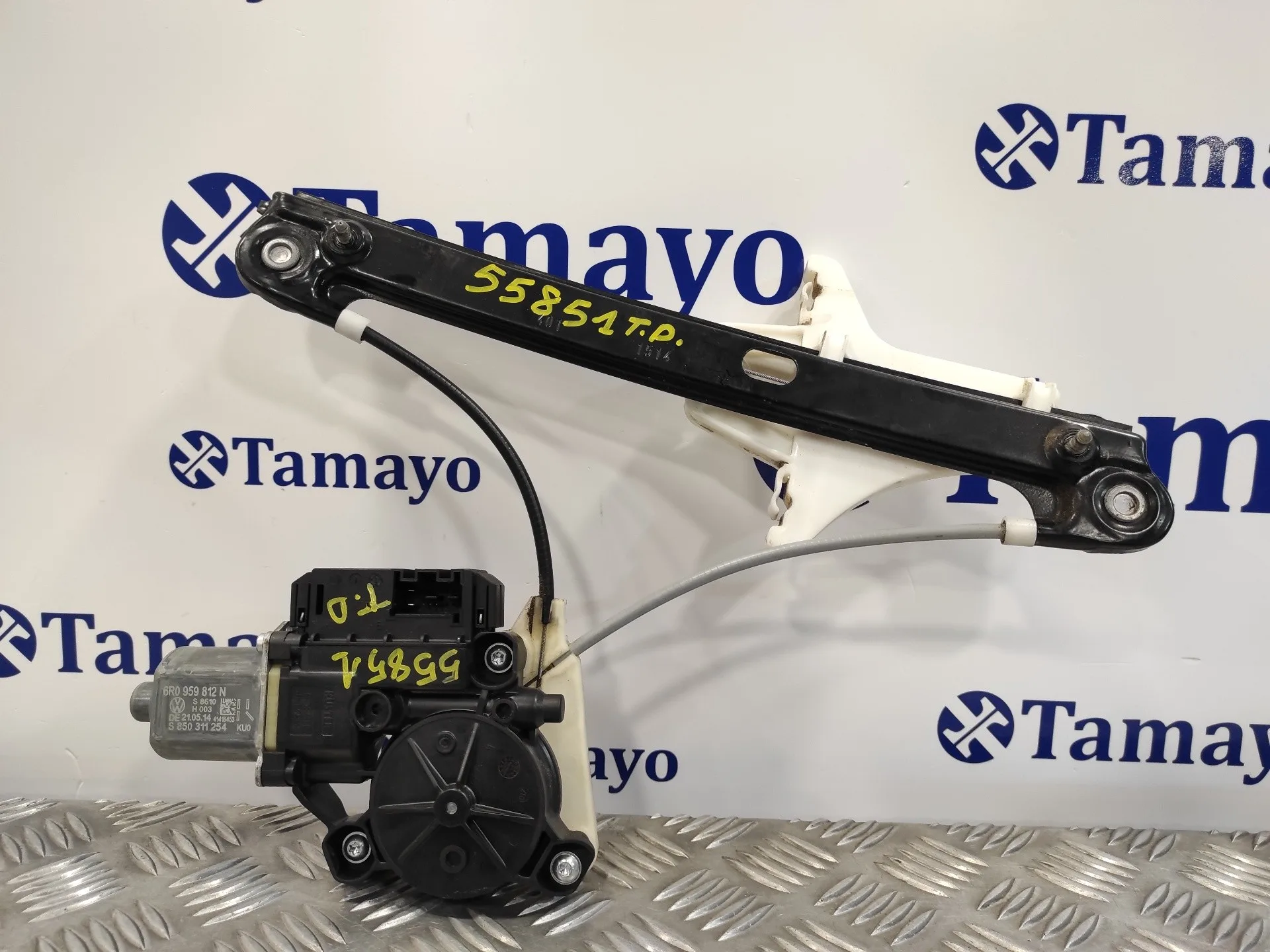 Elevalunas Trasero Derecho para Volkswagen Polo (6R1)