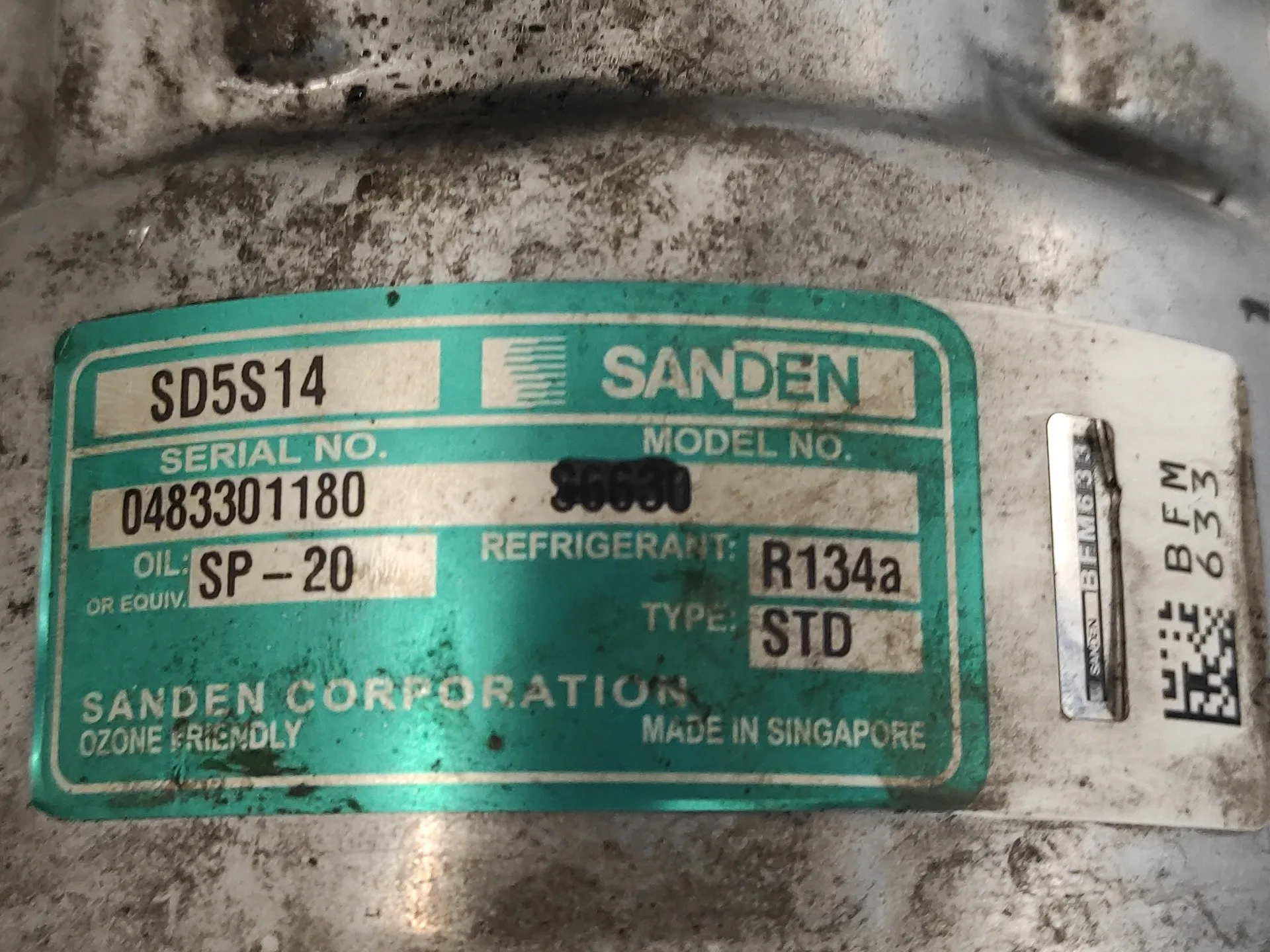 Compresor Aire Acondicionado para Ravo Barredora