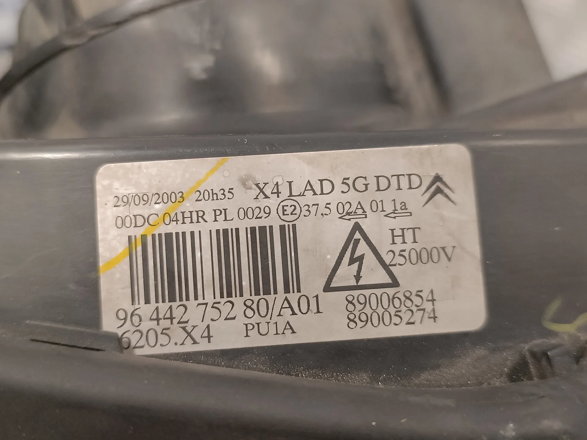 Faro Derecho para Citroën C5 Berlina