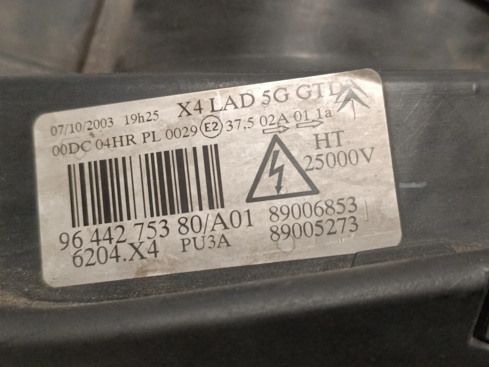 Faro Izquierdo para Citroën C5 Berlina