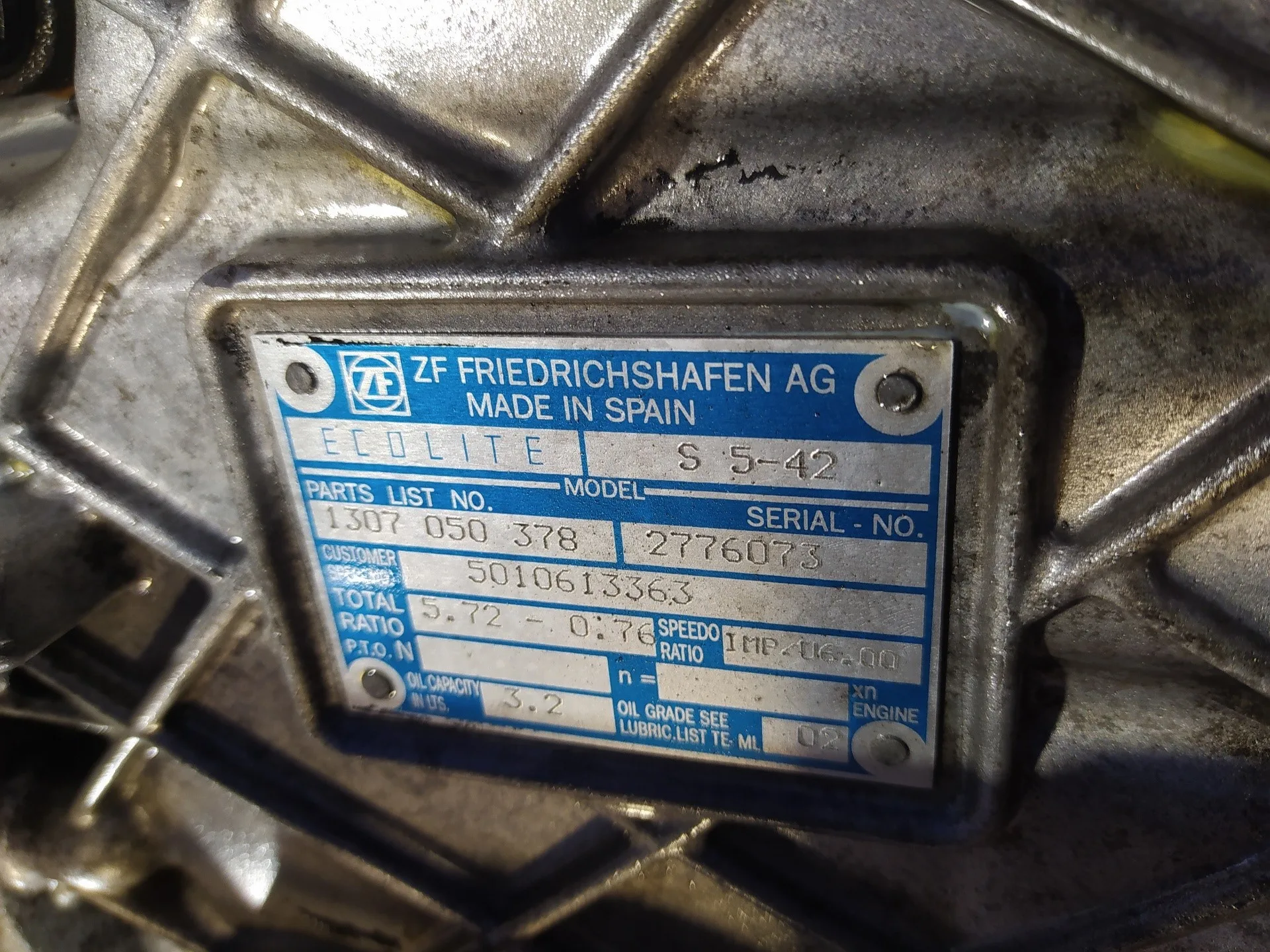 Caja Cambios para Renault 180.08-B
