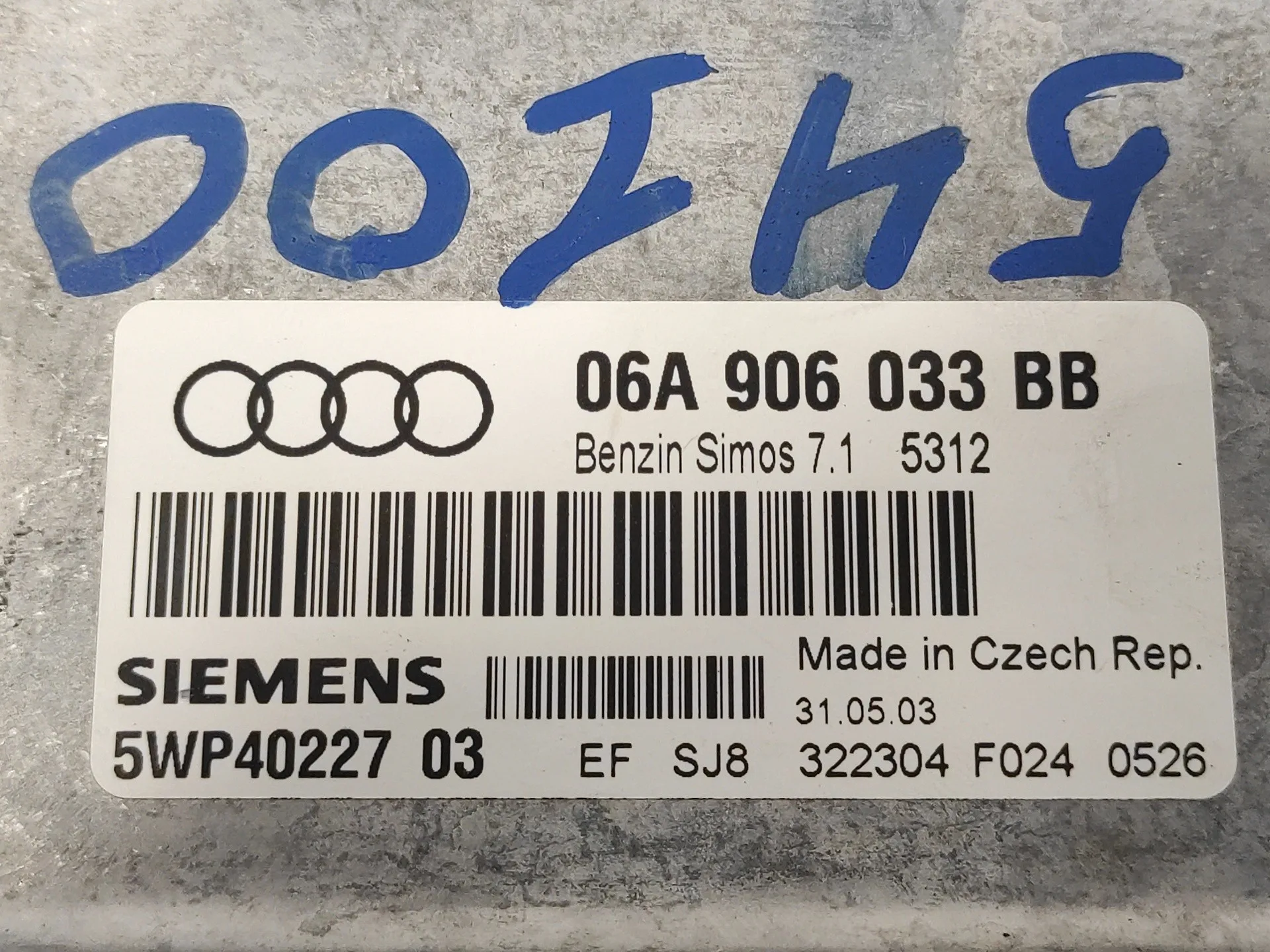 Centralita Motor Uce para Audi A3 (8P)