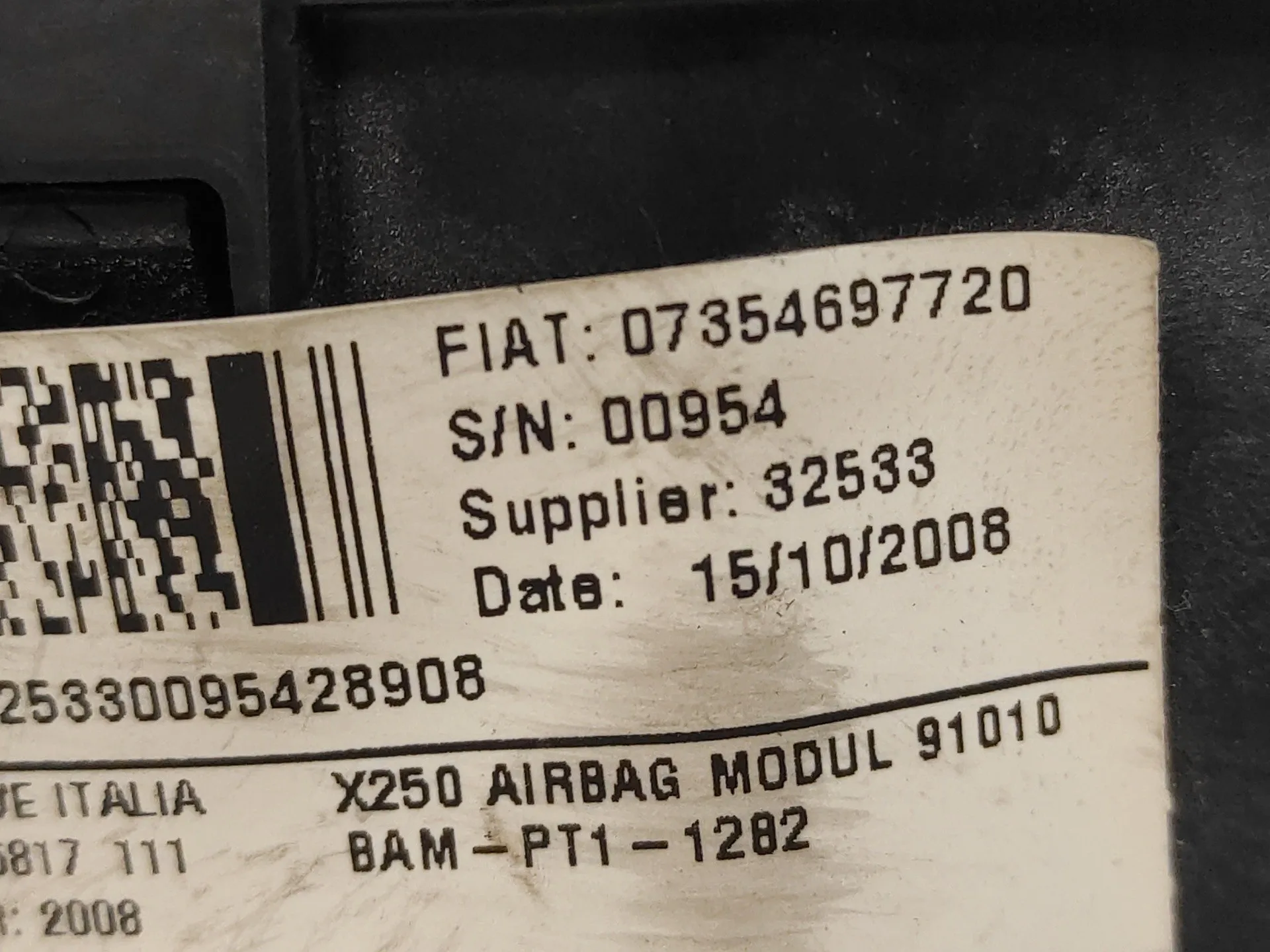 Airbag Delantero Izquierdo para Fiat Ducato Caja Cerrado 30 (06.2006=>)
