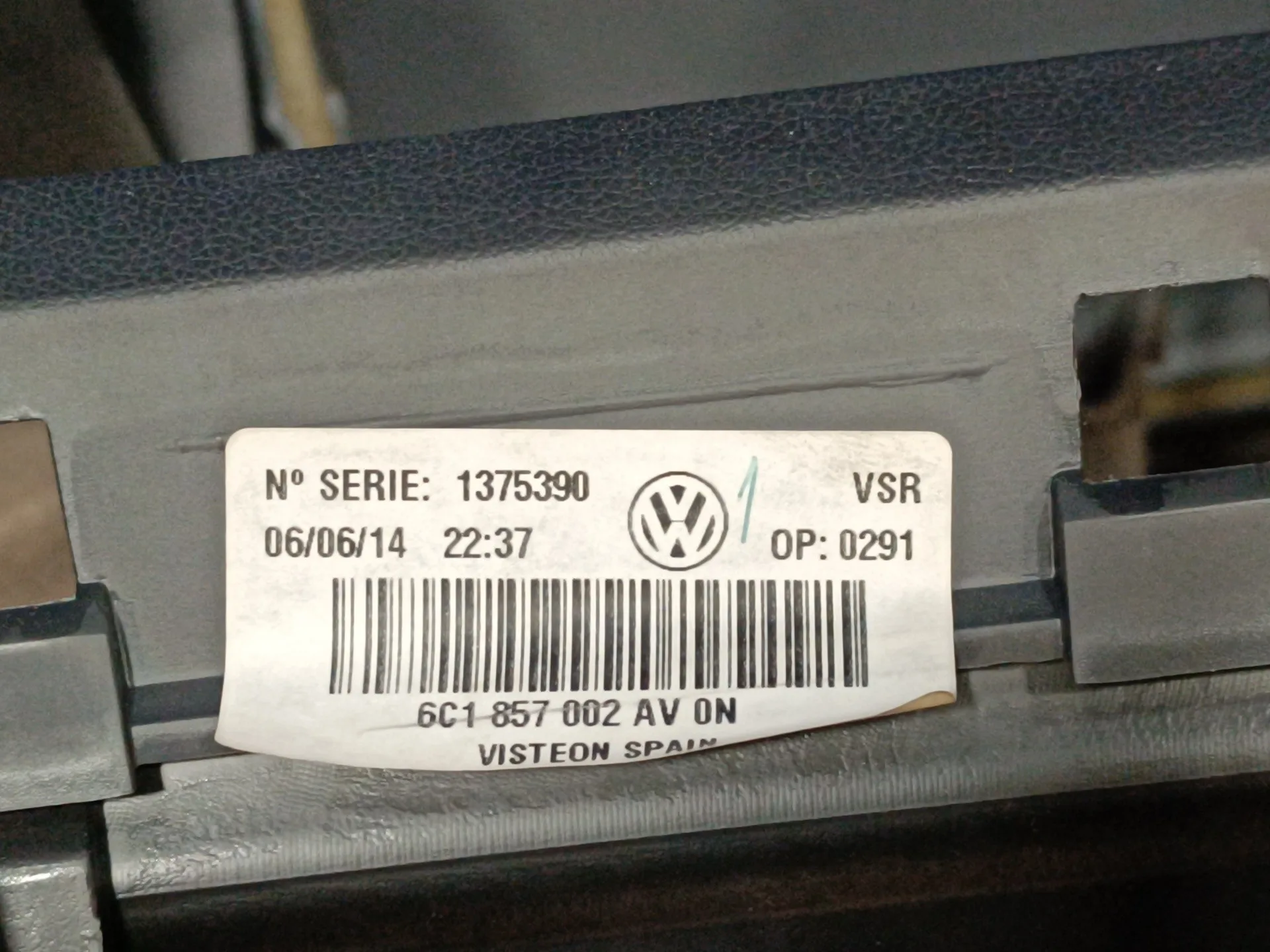 Salpicadero para Volkswagen Polo (6R1)