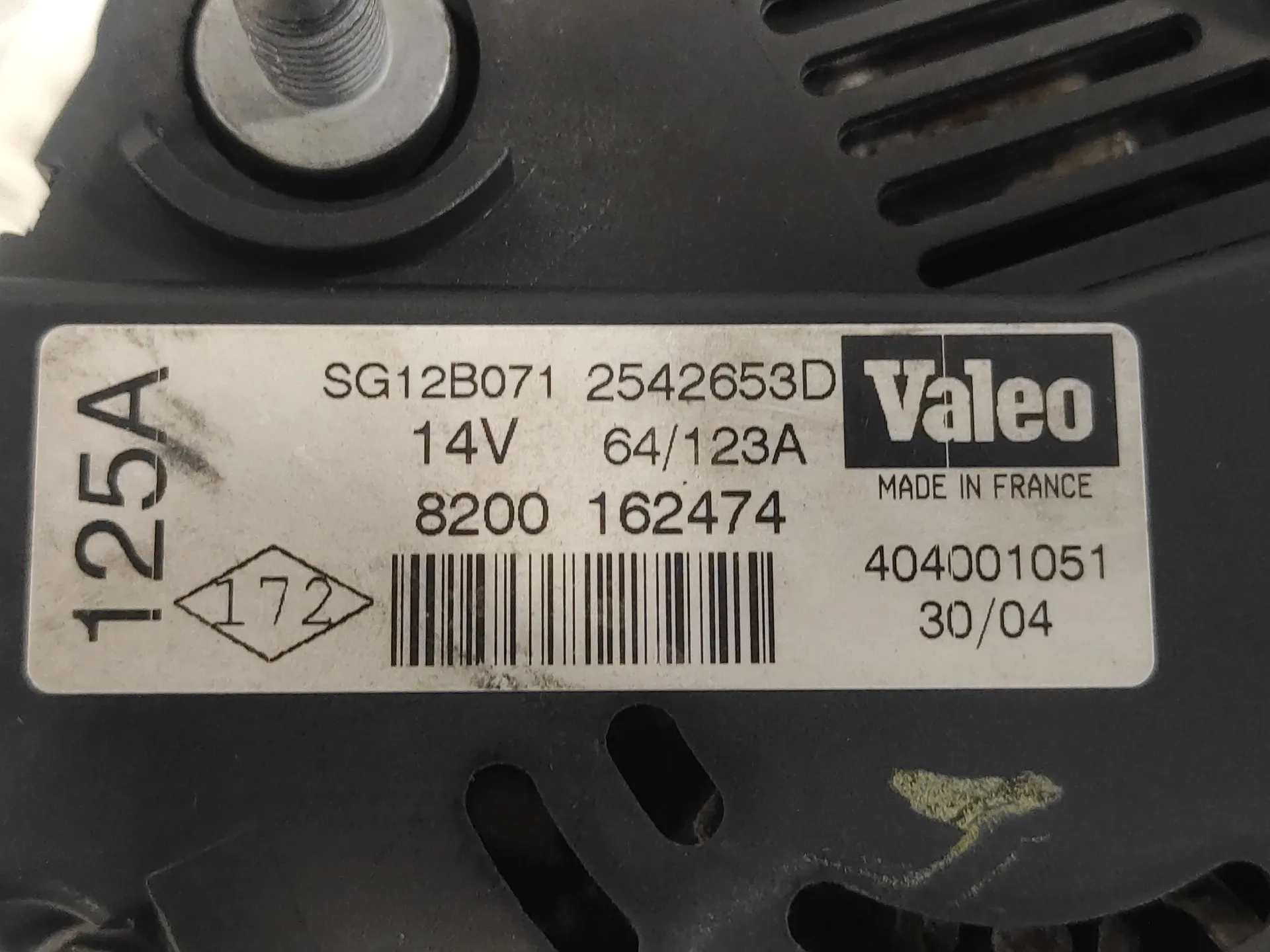 Alternador para Mitsubishi Space Star (Dg0)