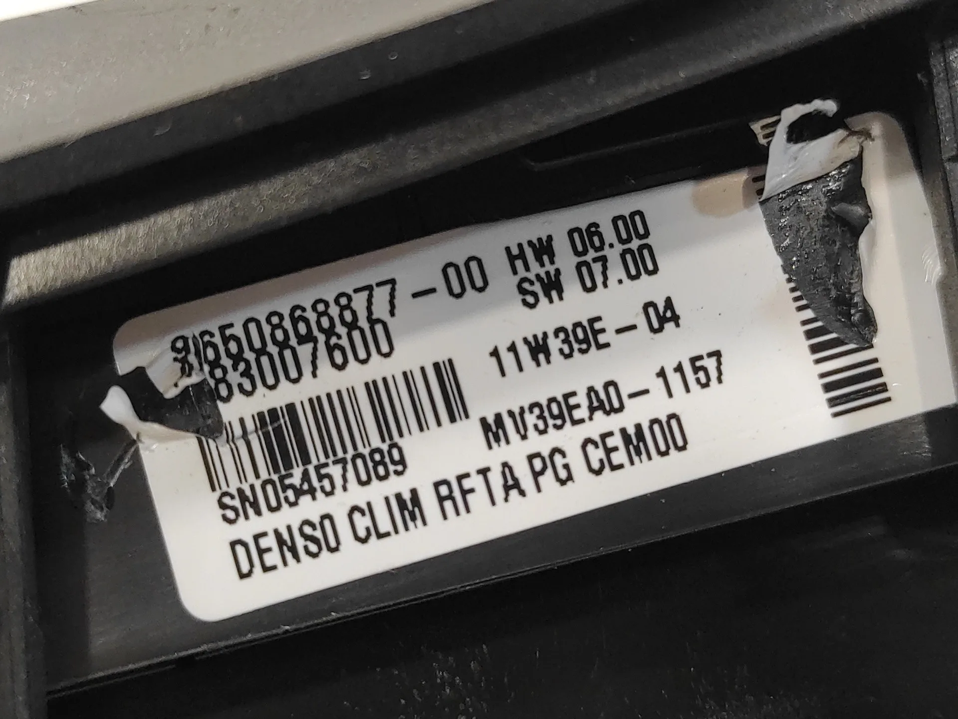 Mando Climatizador para Citroën C4 Picasso