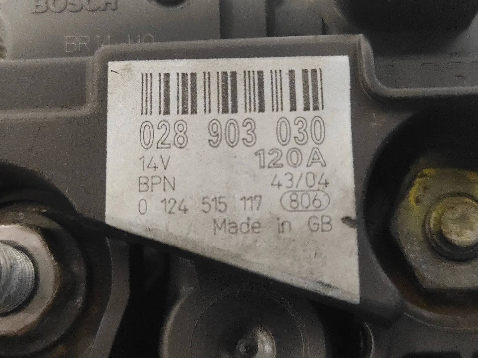 Alternador para Ford Galaxy (Vy)