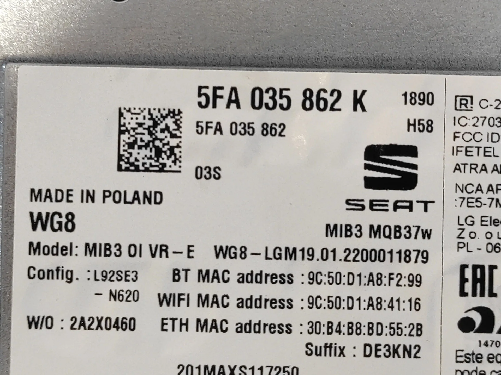 Sistema Navegacion Gps para Cupra Formentor