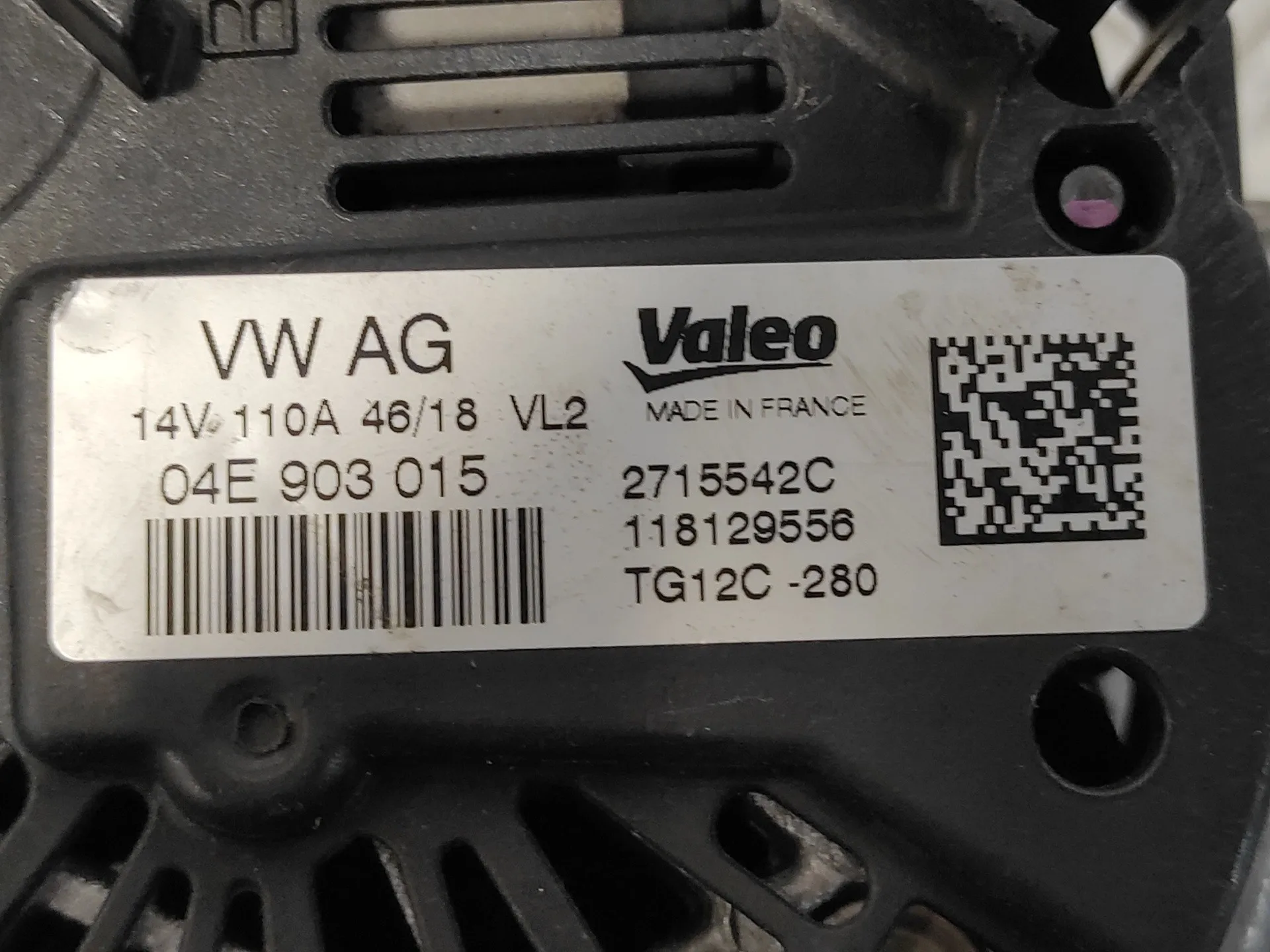 Alternador para Audi A3 (8Vk)