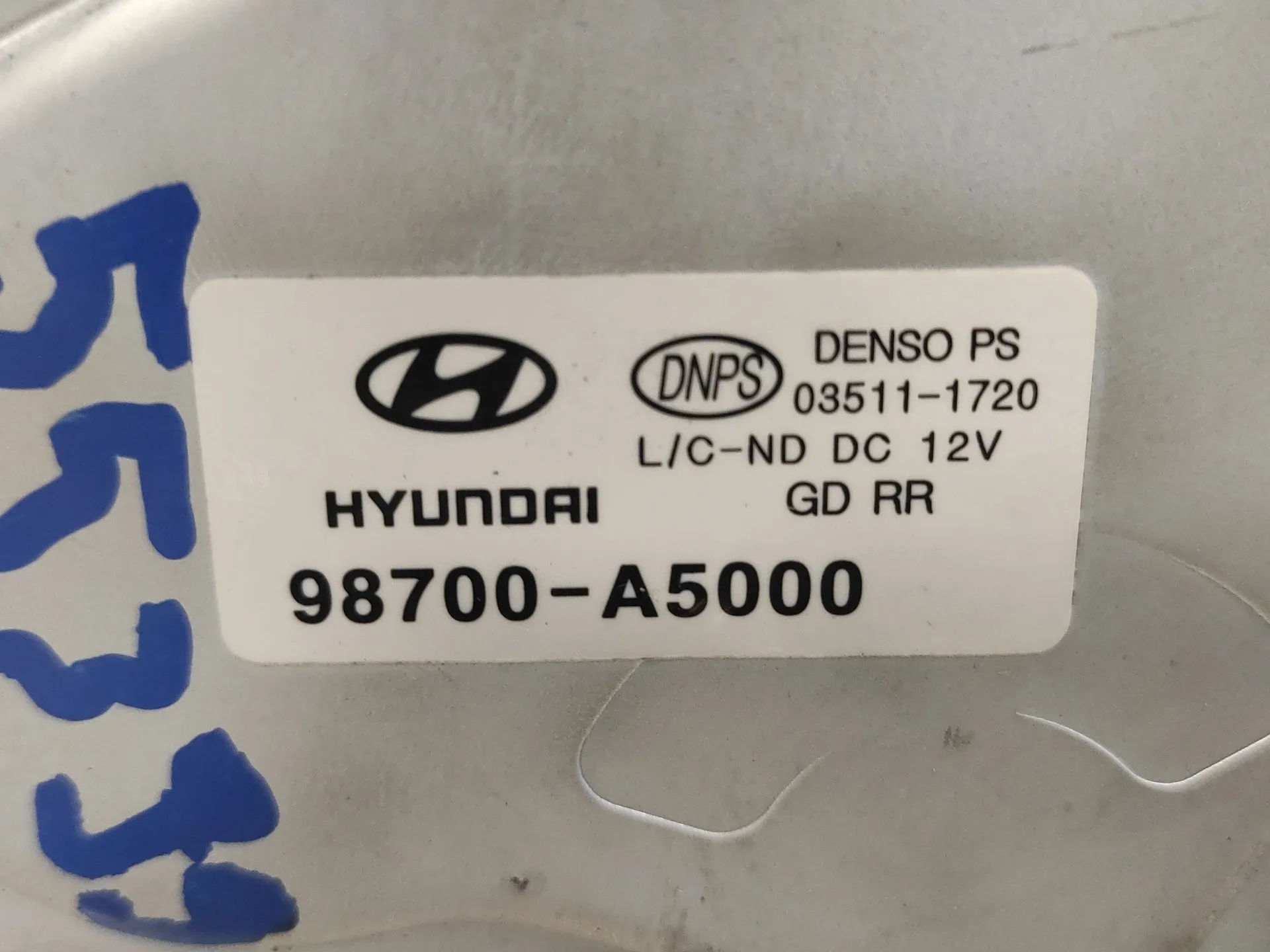 Motor Limpia Trasero para Hyundai I30 (Gd)