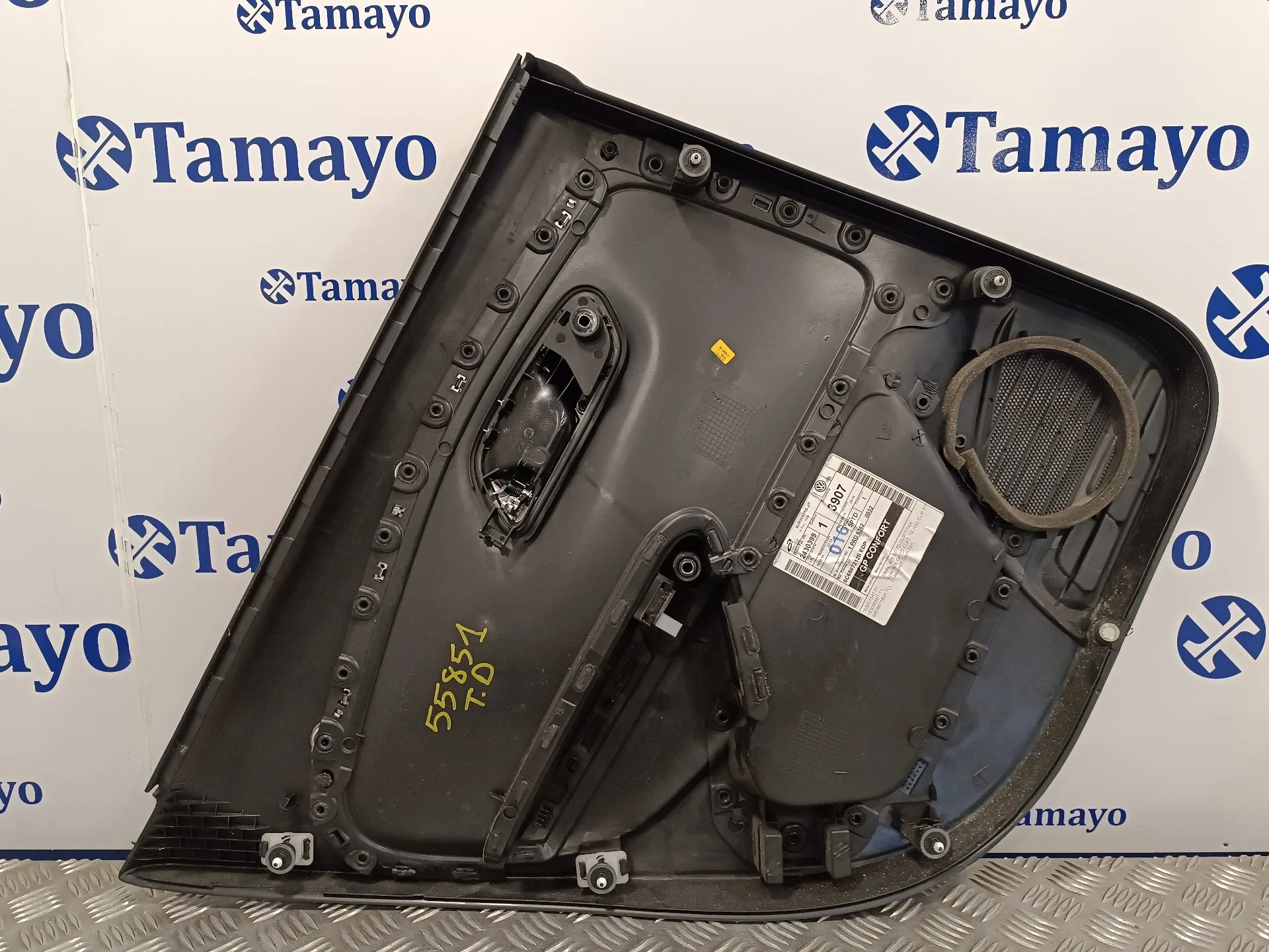 Guarnecido Puerta Trasera Derecha para Volkswagen Polo (6R1)
