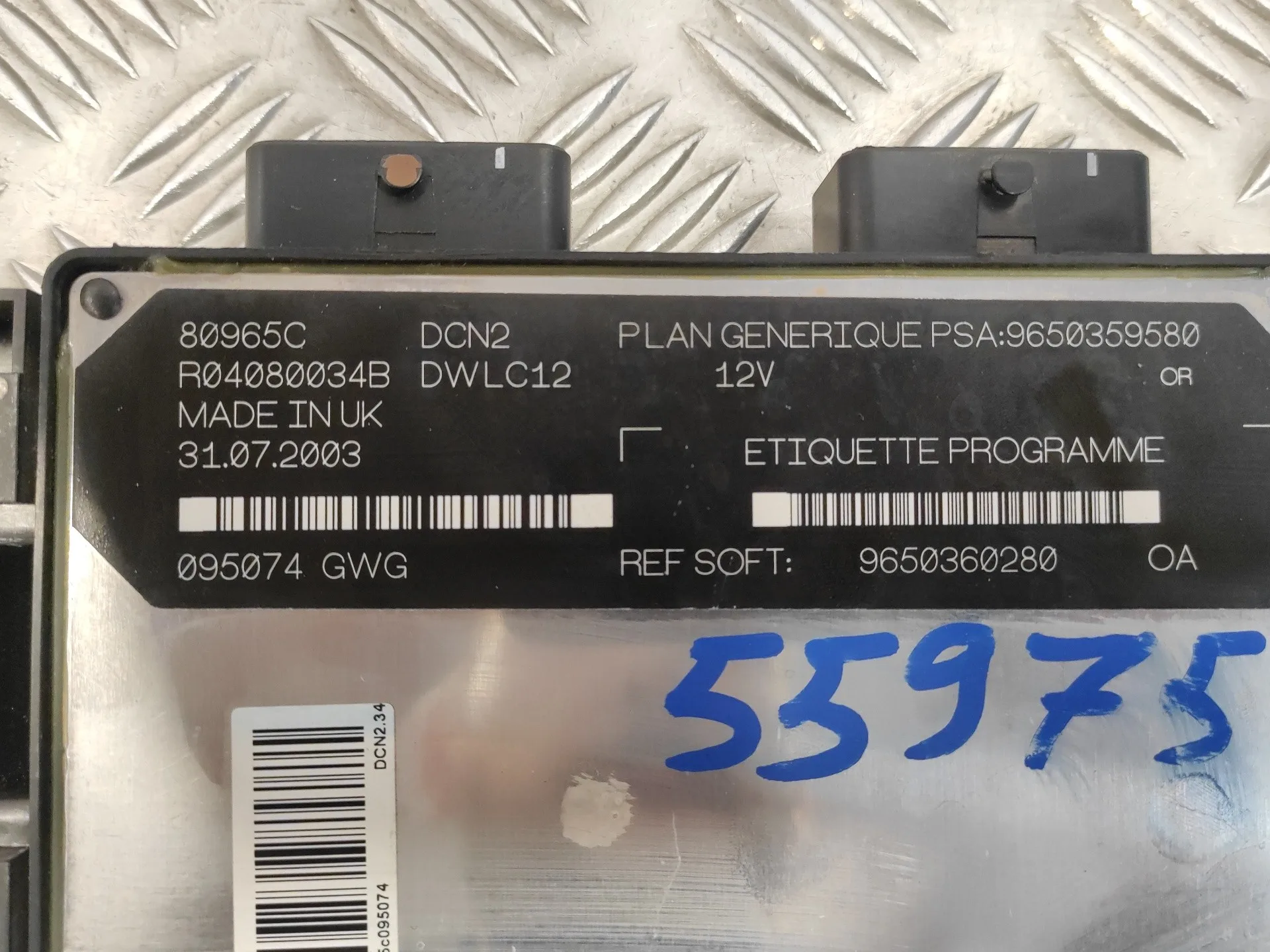 Centralita Motor Uce para Peugeot Partner (S2)
