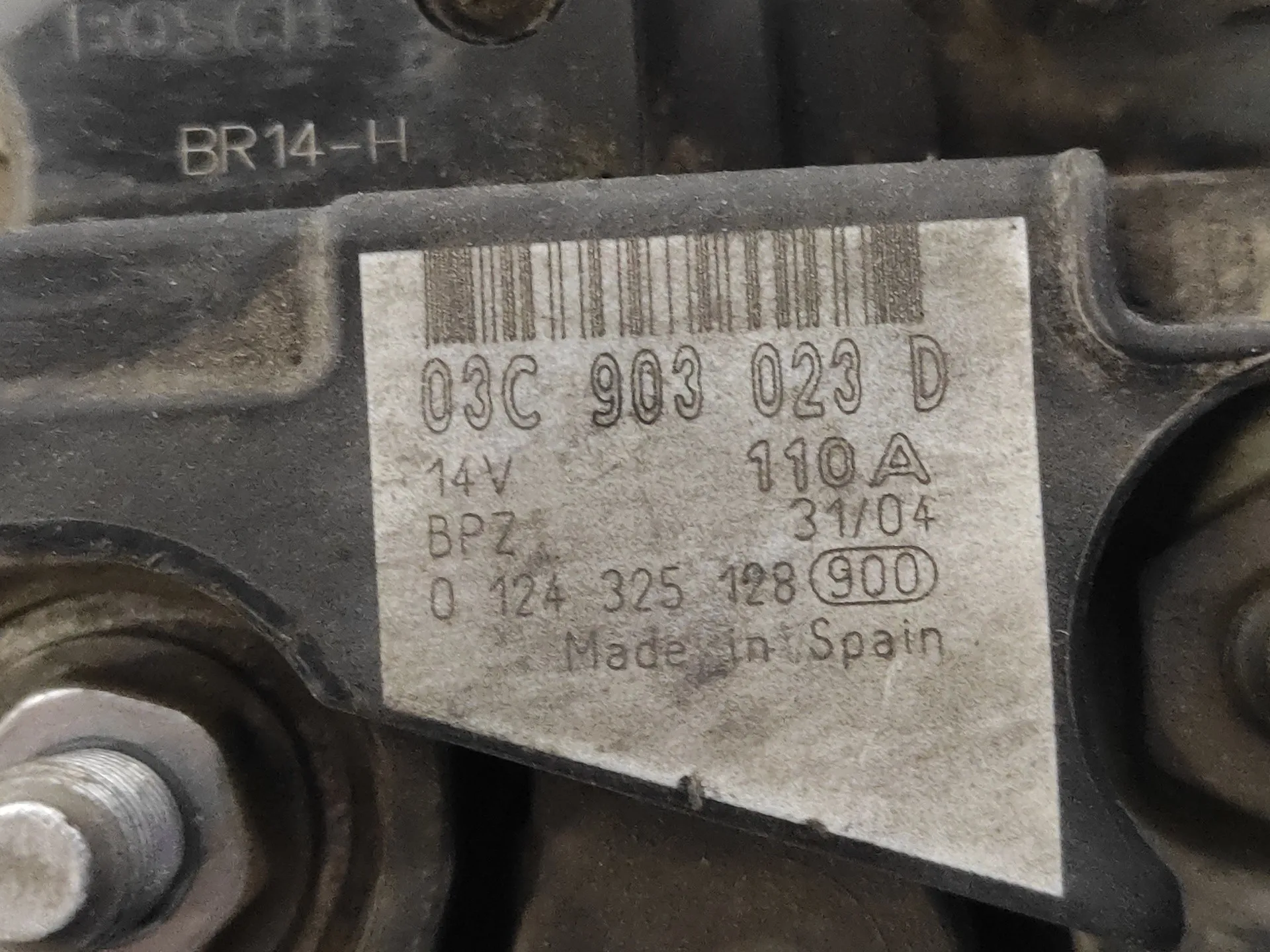 Alternador para Volkswagen Golf V Berlina (1K1)